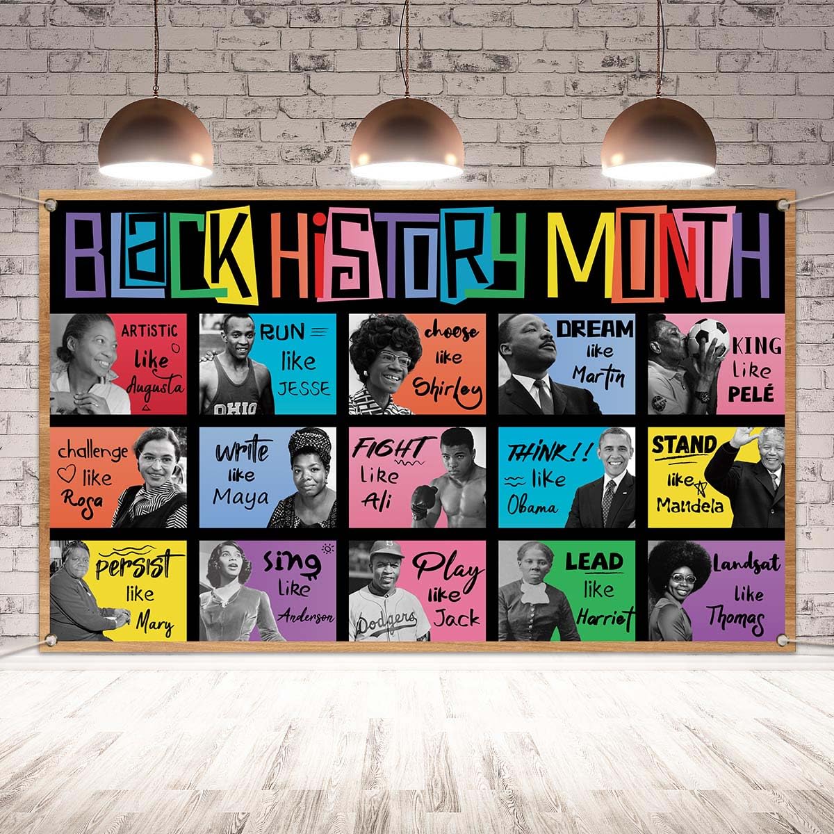 Black History Month Backdrop & Banner - African American Decorations for Home, Office & Events | Celebrate Heritage with Pan African Posters & Party Supplies