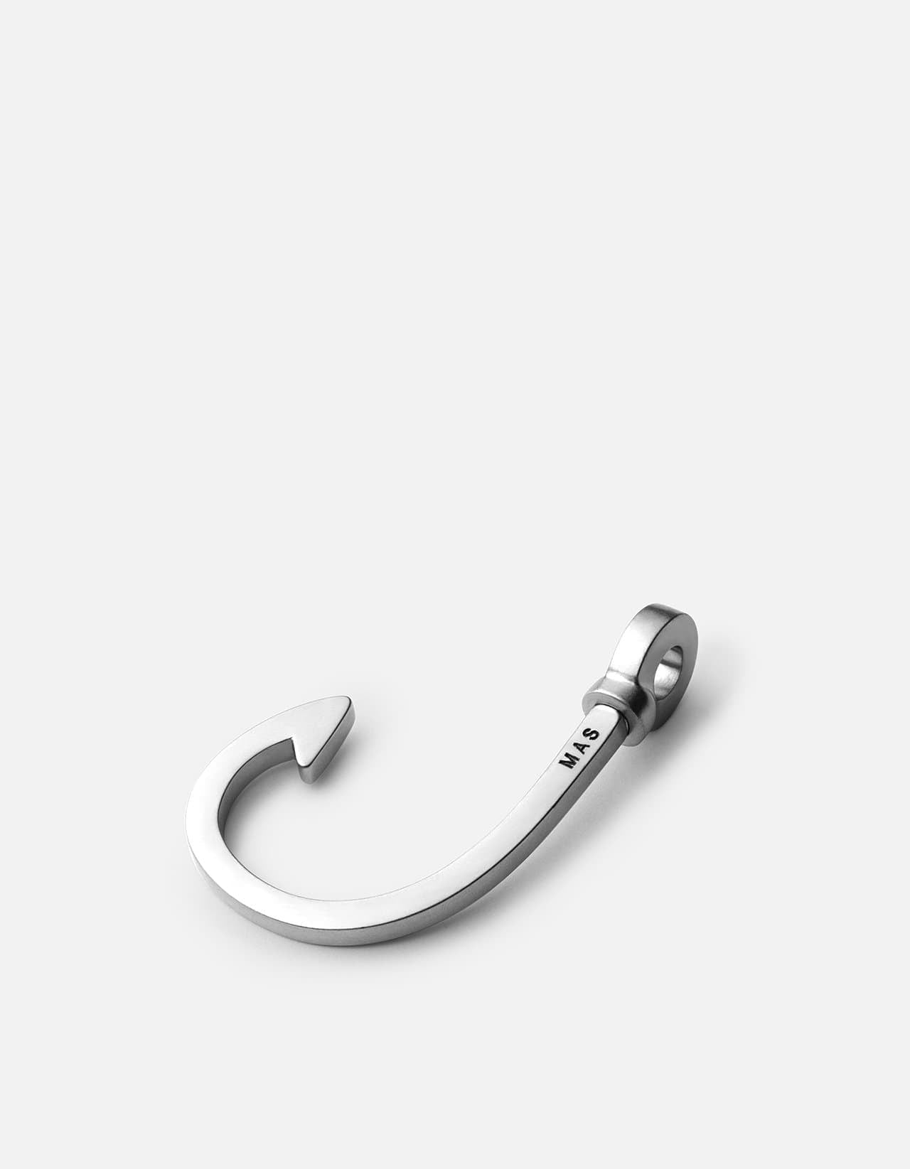 Premium Sterling Silver Hooked Keychain - Durable & Stylish Key Ring for Home, Office, and Travel Essentials