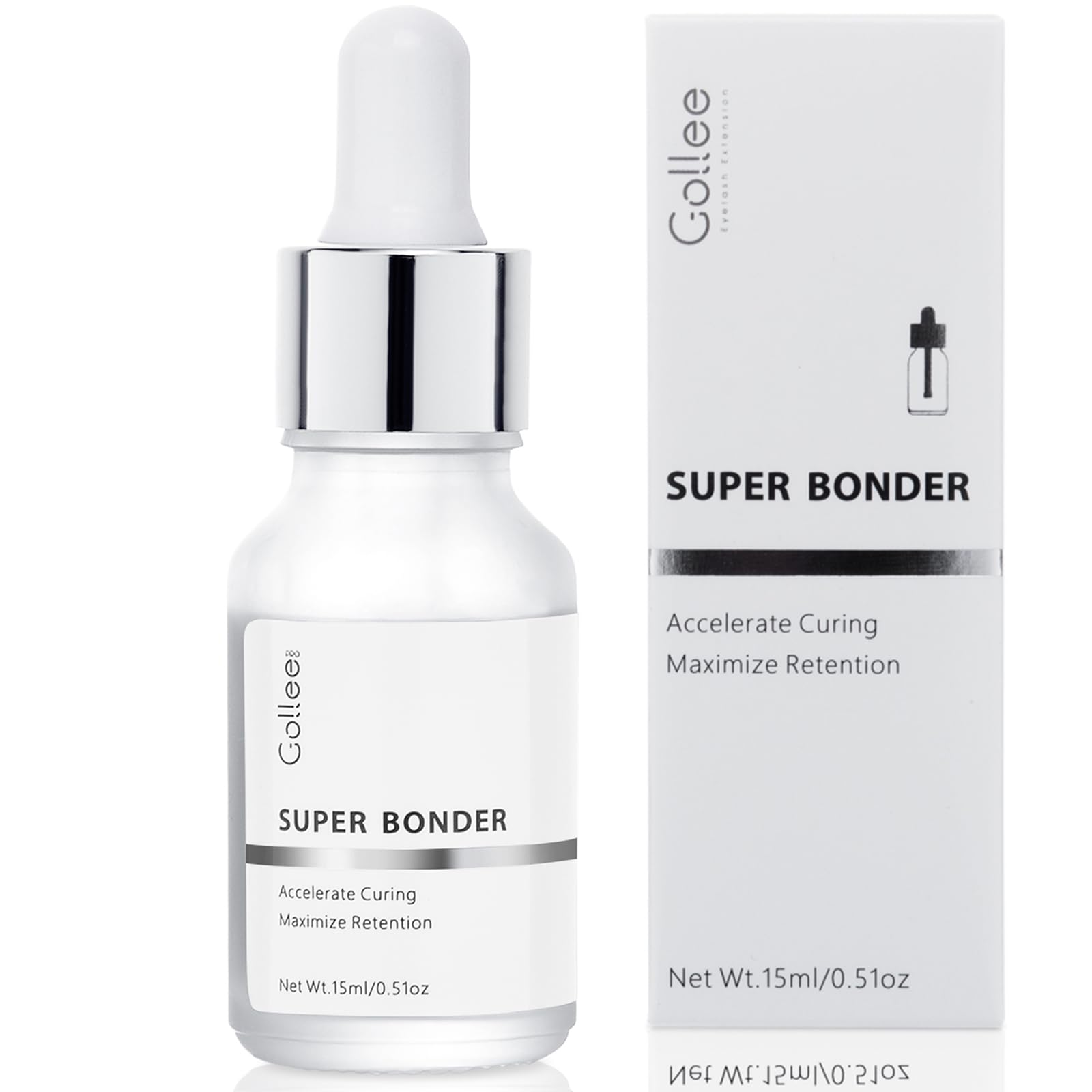 Professional Lash Bonder & Retention Sealant - 15ML | Eyelash Extension Glue Accelerator & Cure Solution | Long-Lasting Hold for Salon & DIY Lash Extensions