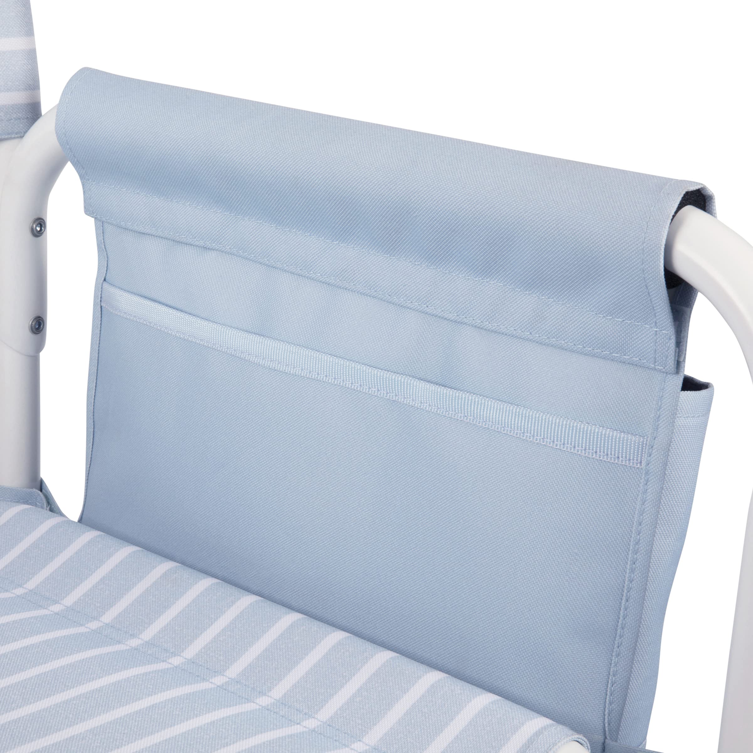Picnic TIME Outdoor Directors Chair with Side Table - Portable Folding Beach Chair for Adults, Sturdy Camping Chair with Built-in Table - Perfect for Beach, Backyard, Camping & Outdoor Relaxation
