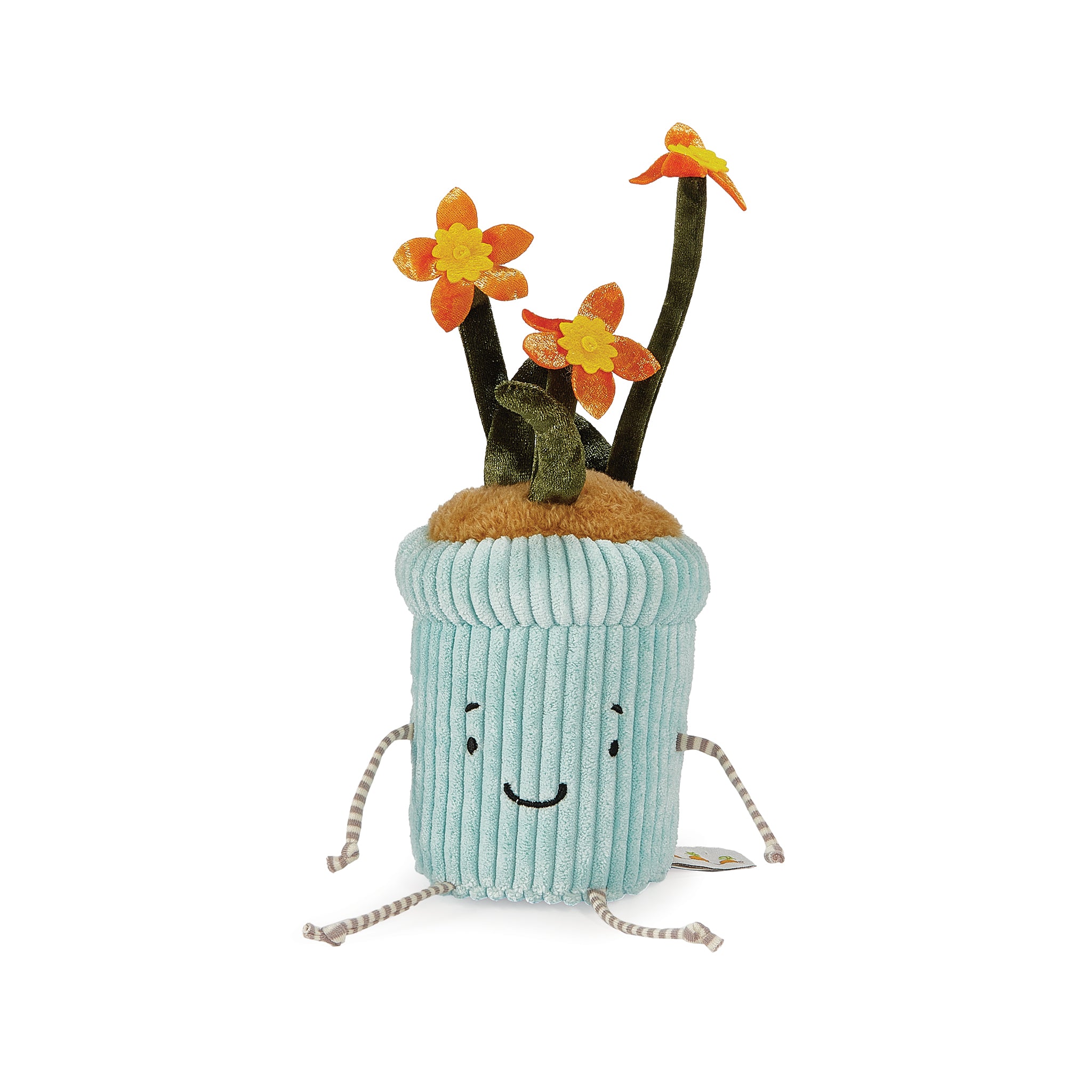 Vintage Blue Daffodil Flower Pot for Windowsill - Perfect for Home Decor, Garden, and Indoor Plant Display