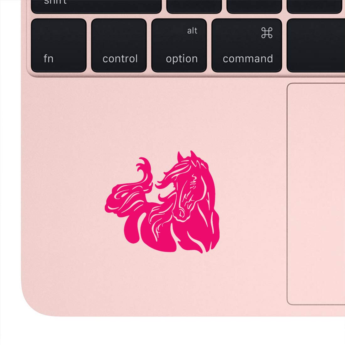 Premium Waterproof Vinyl Decal Stickers - Pink Horse Design (Set of 2) for Laptop, Phone, Helmet, Car Window, Bumper, Mug, Cup, Door & Wall Decoration - Perfect for DIY Crafts, Home Decor, and Personalized Gifts