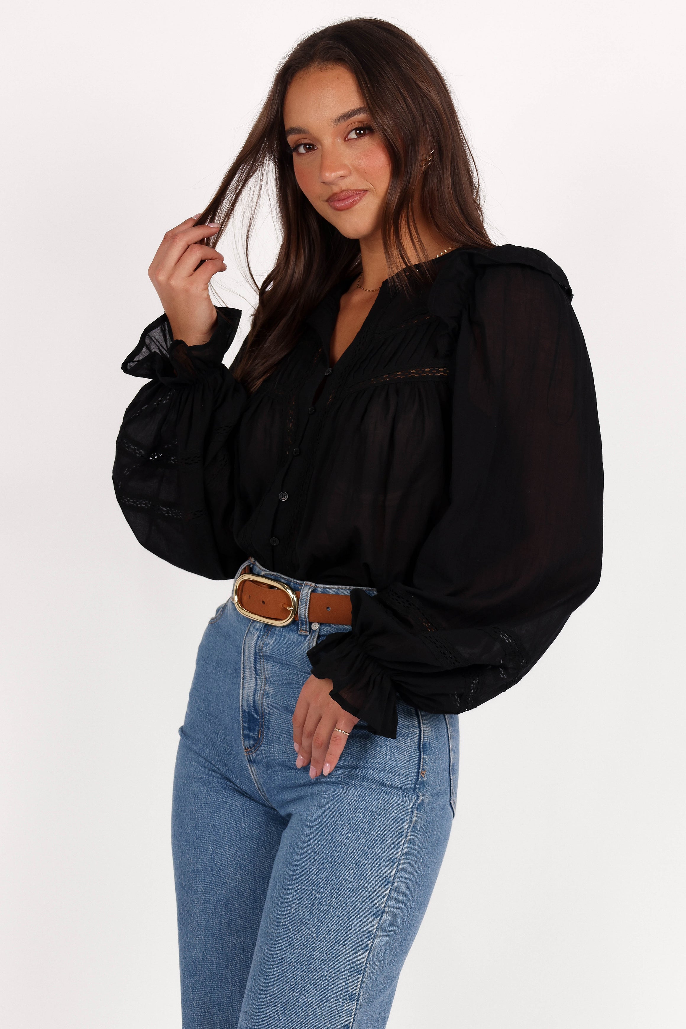 Emelia Top - Women's Black Sleeveless Blouse for Casual Wear & Office Outfits | Lightweight & Comfortable Summer Fashion