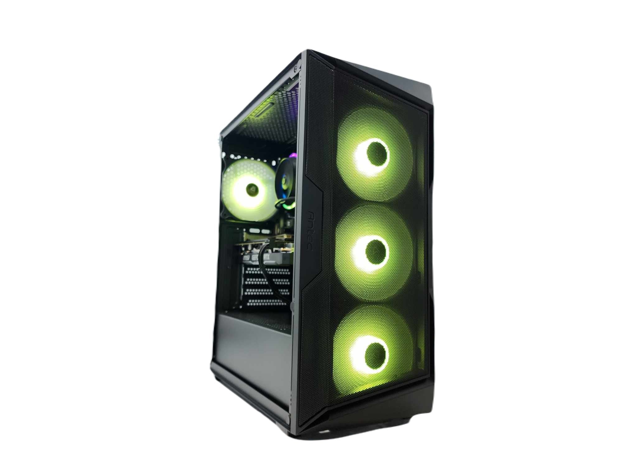 Gaming Desktop PC with AMD Ryzen 7 7800X3D, NVIDIA RTX 4060, 2TB SSD, 16GB DDR5 RAM - AX61 Black A620 | High-Performance Computer for 4K Gaming, Streaming & Content Creation