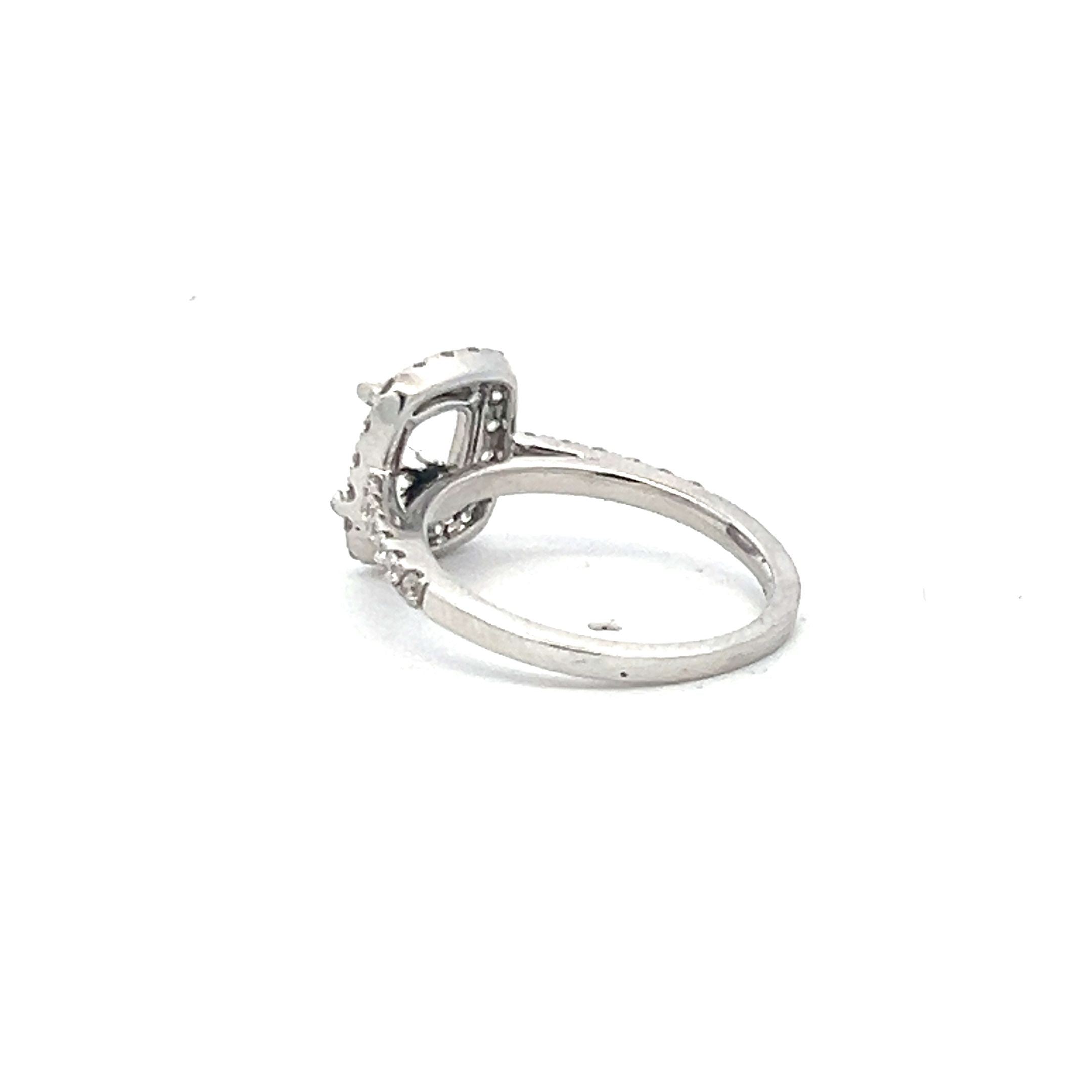 0.36 Carat Round Brilliant I VS1 Diamond Platinum Semi Mount Ring - Elegant Engagement & Wedding Band for Women, Perfect for Proposals, Anniversaries, and Special Occasions