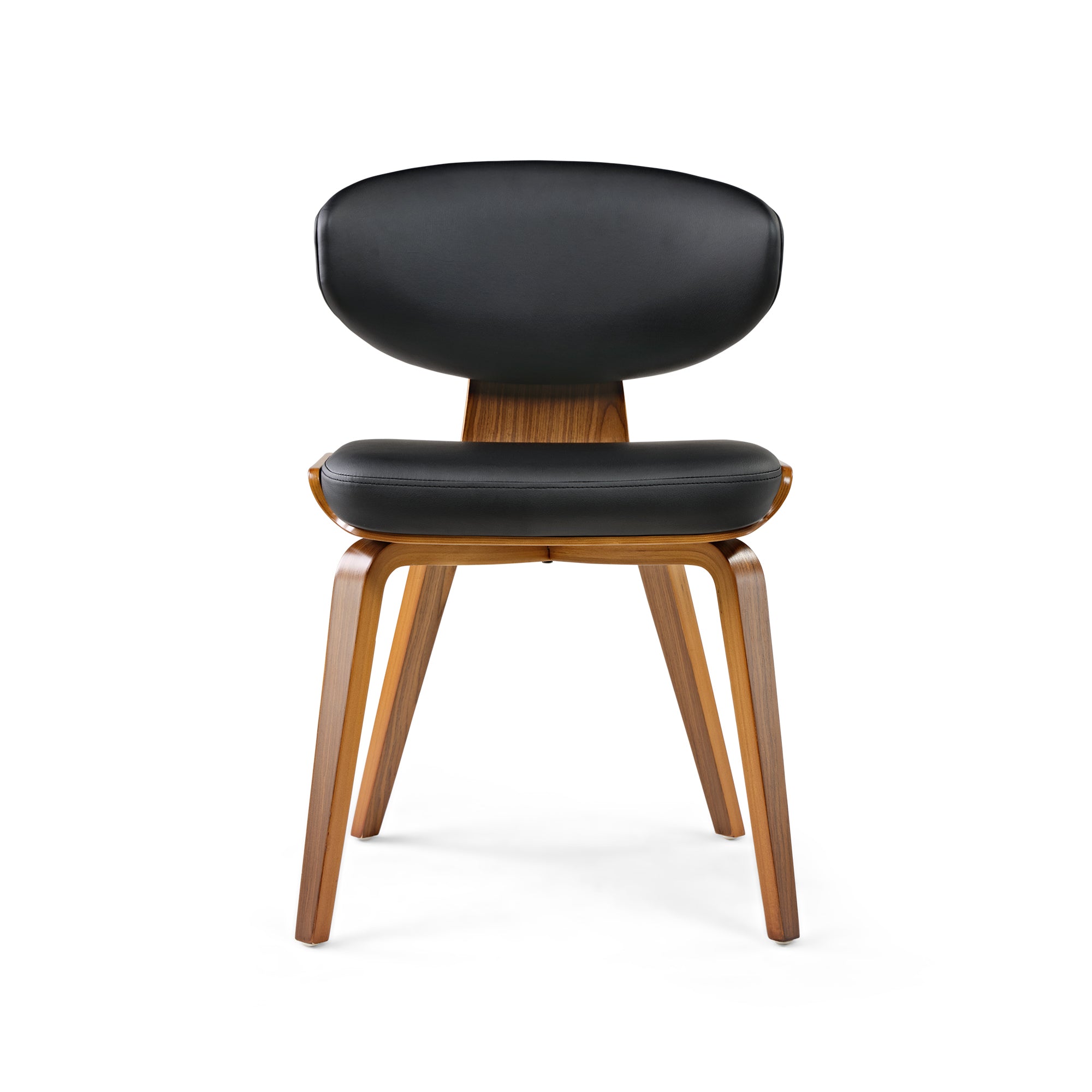 Belmar Genuine Leather Dining Chairs Set of 2 - Modern Upholstered Side Chairs for Kitchen, Dining Room & Home Office - Comfortable & Stylish Seating Solution