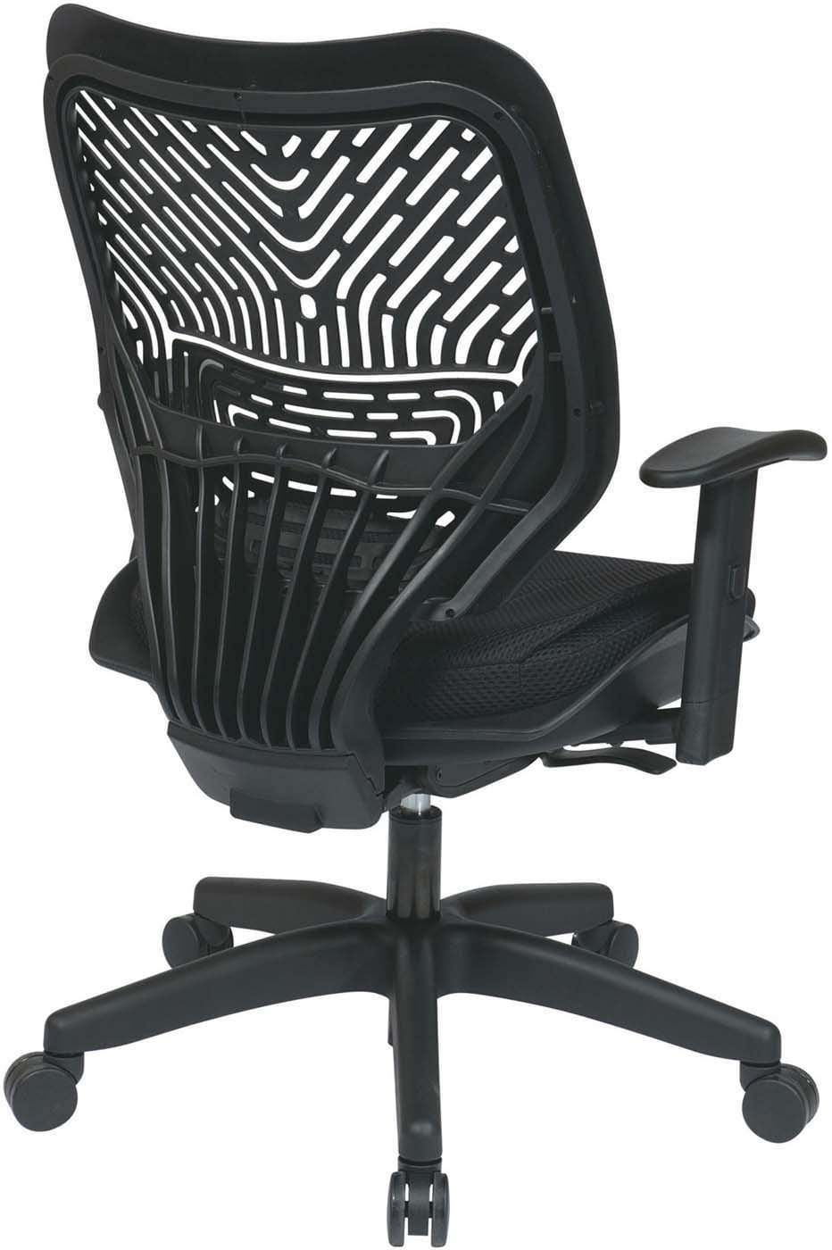 SpaceSeating SpaceFlex Raven Ergonomic Mesh Managers Chair with Adjustable Lumbar Support - Perfect for Office, Home, and Executive Workspaces [86 M33BN2W]
