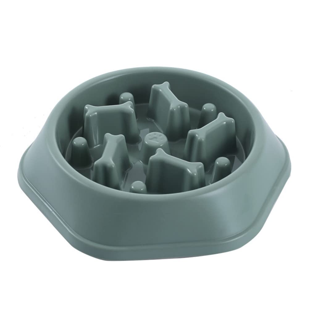 AIZHIYI Slow Feeder Dog Bowl - Anti-Choking Interactive Pet Food Dish with Bone Pattern, Non-Slip Design for Small & Medium Dogs - Perfect for Mealtime Fun and Portion Control