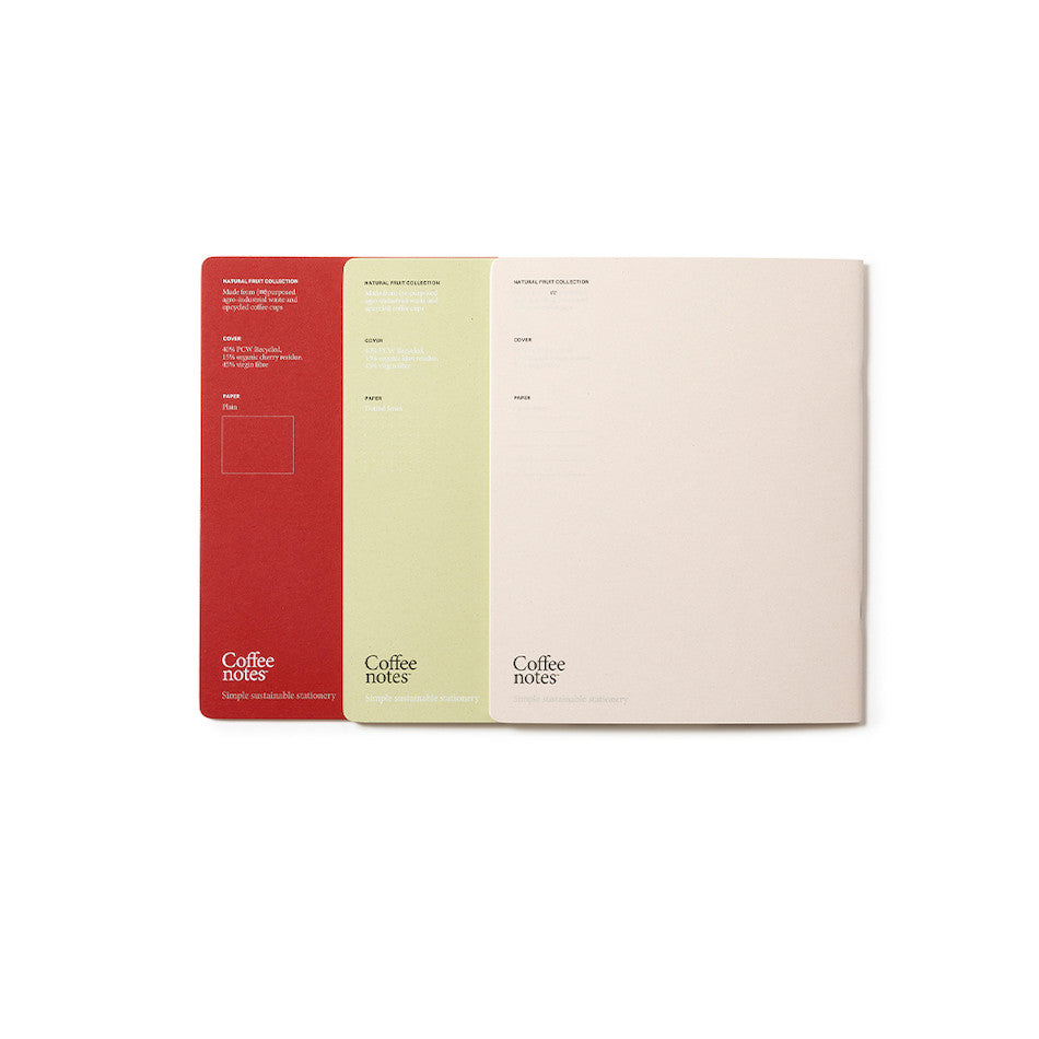 Premium Coffeenotes Medio Notebook - Fruit Collection, A5 Size, 80 Sheets - Perfect for Journaling, Sketching & Office Notes - Ideal Gift for Students & Professionals