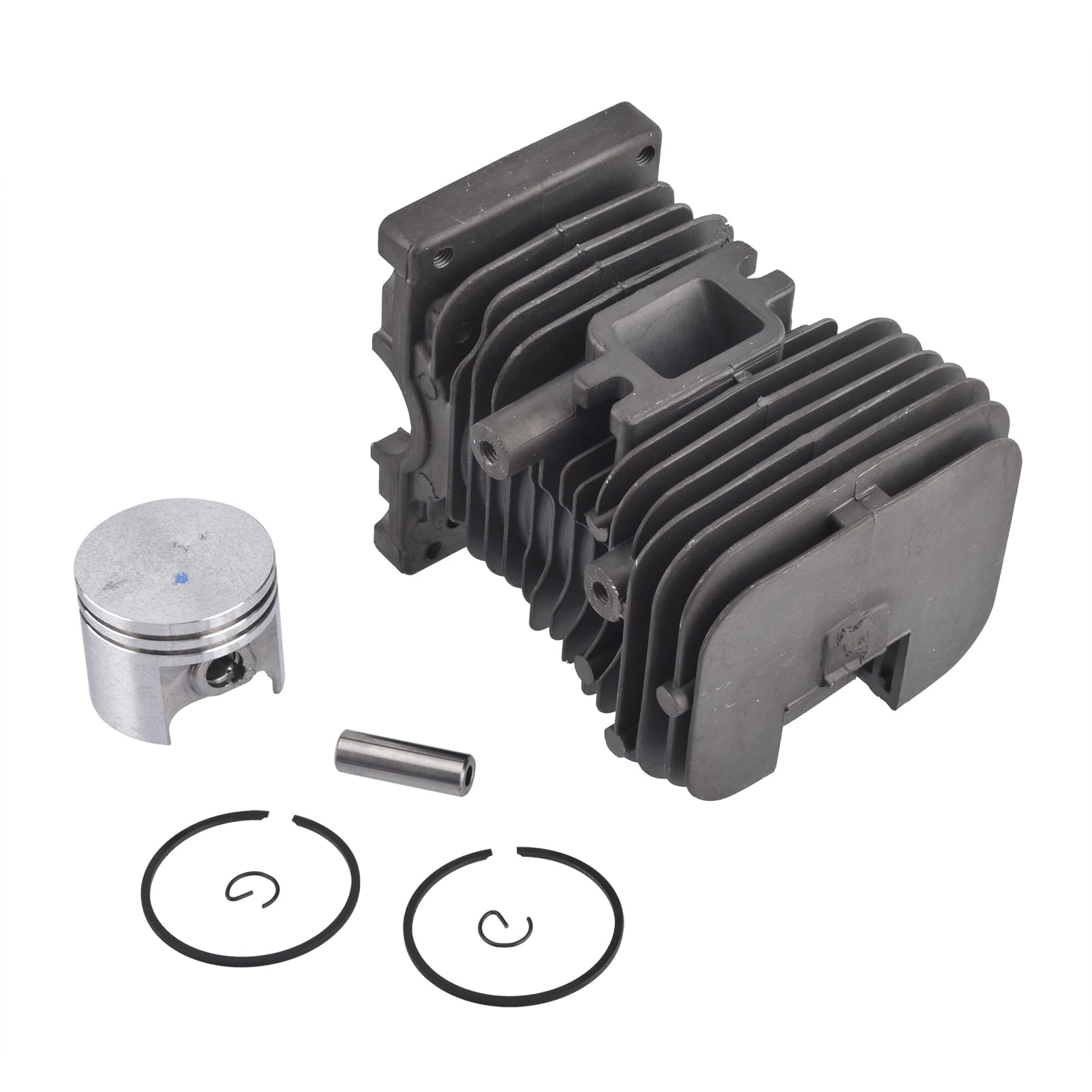 STIHL MS170 017 Chainsaw Piston Ring Kit - 37mm Cylinder Piston Rings, Clips & Pin Set - Replacement Parts for STIHL 017 Chainsaw Repair & Maintenance - Perfect for DIY Chainsaw Engine Rebuilds