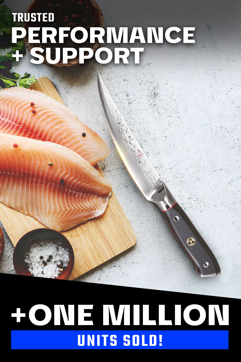 Dalstrong Shogun Series ELITE 6-inch Fillet Knife - Ultra Sharp Japanese Steel Blade for Precise Fish Filleting, Sushi Preparation & Kitchen Cooking Tasks