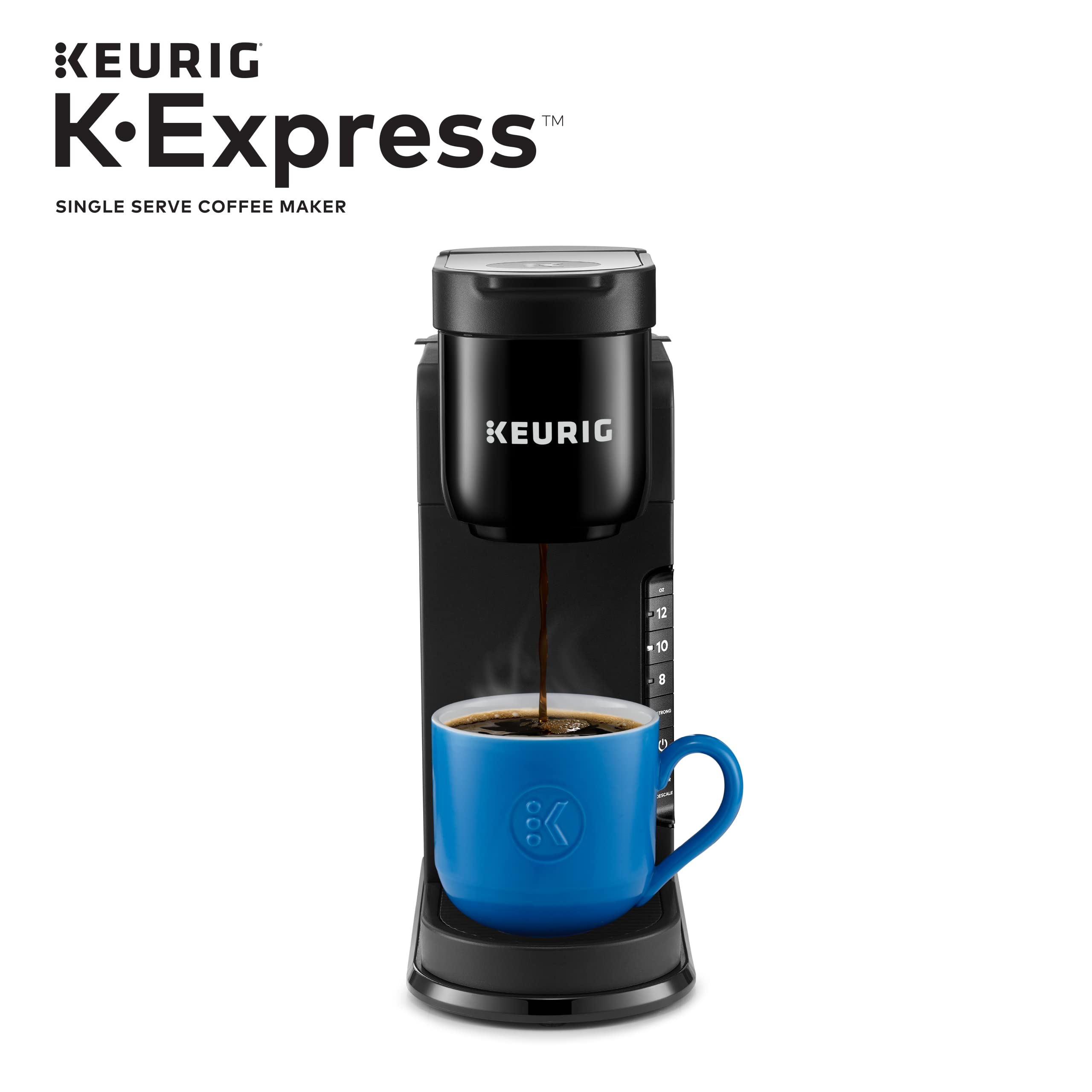 Keurig K-Express Single Serve Coffee Maker with 72 Café Bustelo Espresso Style Dark Roast K-Cup Pods - Fast Brewing for Home, Office & Small Spaces - Perfect for Espresso Lovers & Busy Mornings