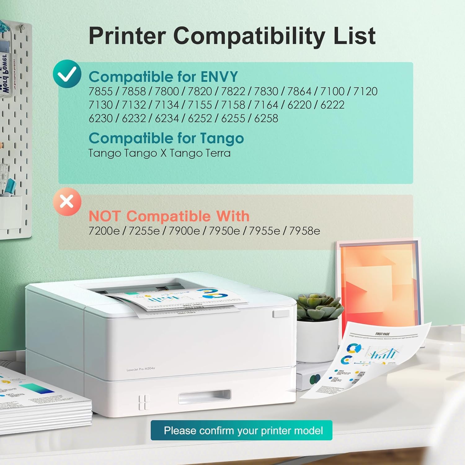 WEKVA 64XL Ink Cartridges Combo Pack - Black & Tri-Color Replacement for HP 64XL/HP64 Printers - Compatible with HP Envy Photo 7855, 7864, 7120, 7130, 7858, 6252, 6255, 6258 & Tango X/Terra - High Yield Printing for Home Office & Photo Projects