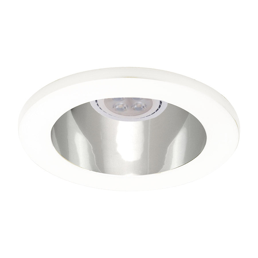 4 Inch Low Voltage LED Trim Light - Specular Clear/White Finish for Kitchen, Bathroom & Staircase Lighting
