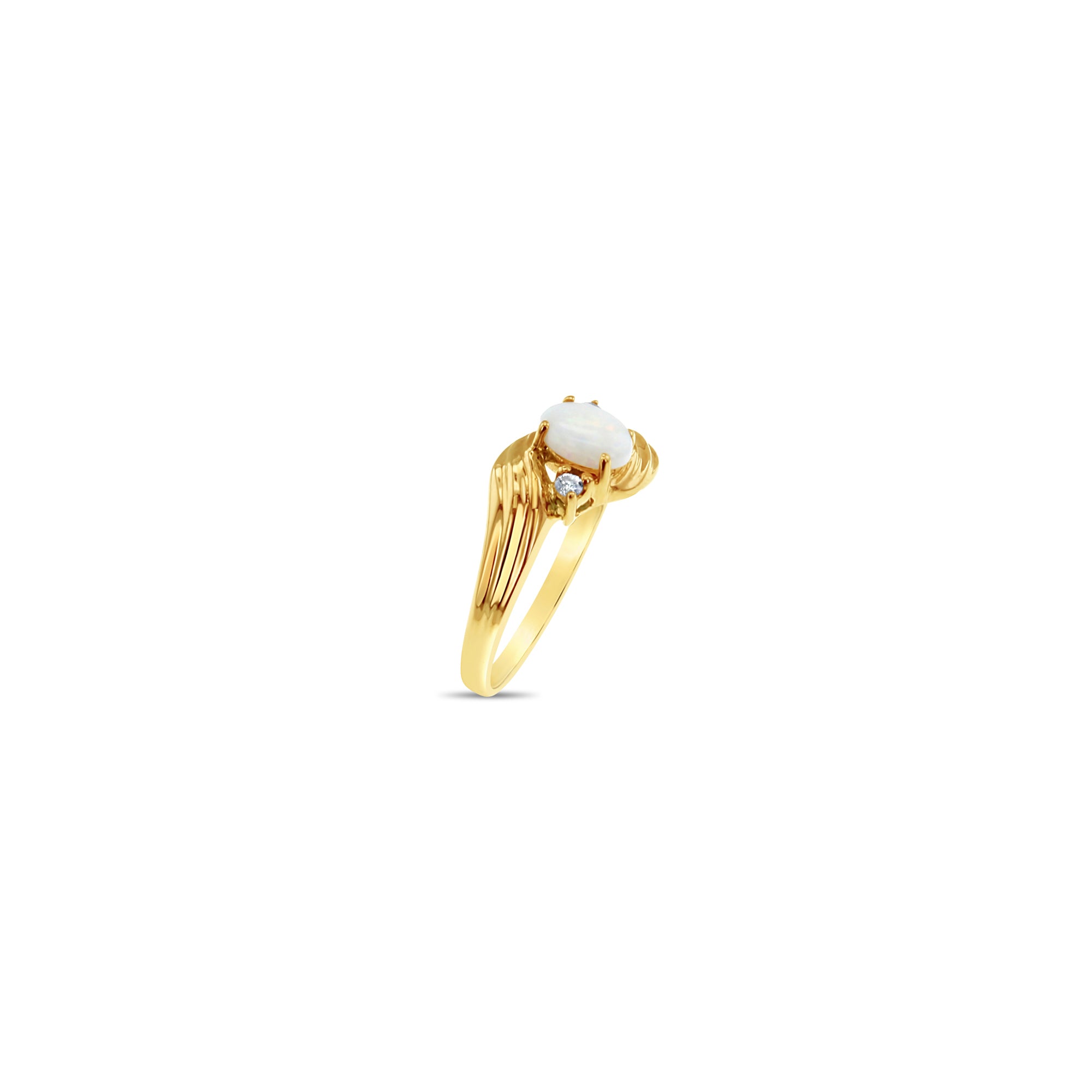 Elegant Oval Opal Ring with Diamond Accents - 925 Sterling Silver Handmade Jewelry for Women, Perfect for Engagement, Anniversary & Special Occasions