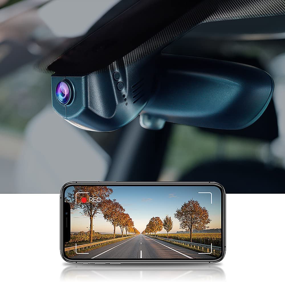 FITCAMX 4K Dash Cam for BMW 1/2/3/4/5/6/7 Series X1 X2 X3 X4 X5 X6 F Chassis - OEM Style WiFi Car Camera with G-Sensor, UHD Video, Wireless Plug & Play & 64GB Card | Perfect for Night Driving, Road Trips and Accident Evidence Recording