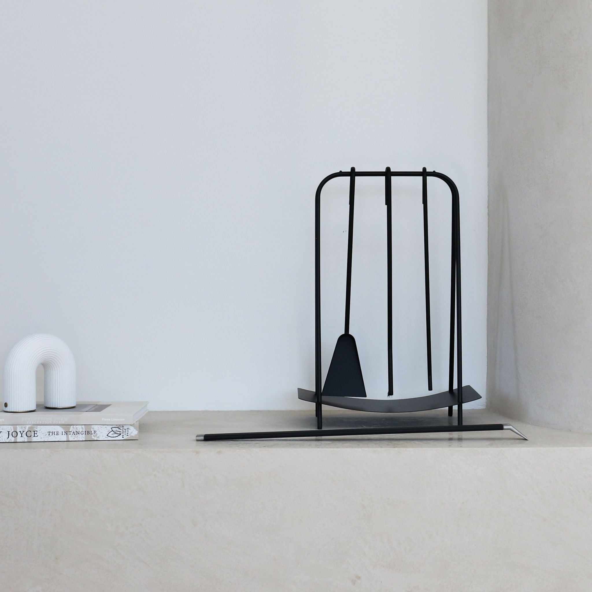 FERM LIVING Black Port Fireplace Tools Set - Modern Fireplace Accessories for Home & Outdoor Use