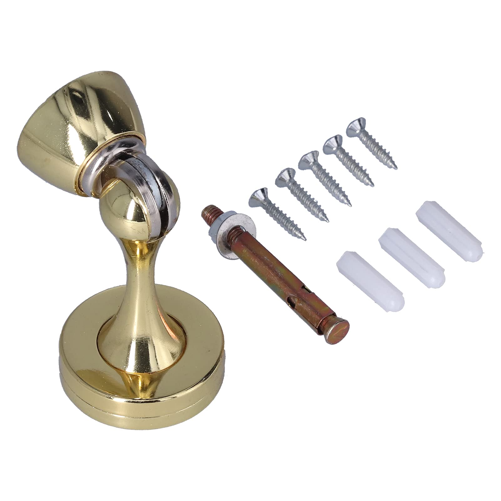 Shanrya Heavy Duty Magnetic Door Stopper - Zinc Alloy Wall Mount Door Stop for Home, Office, Bathroom & Toilet - Secure & Durable Door Holder for Safety & Convenience