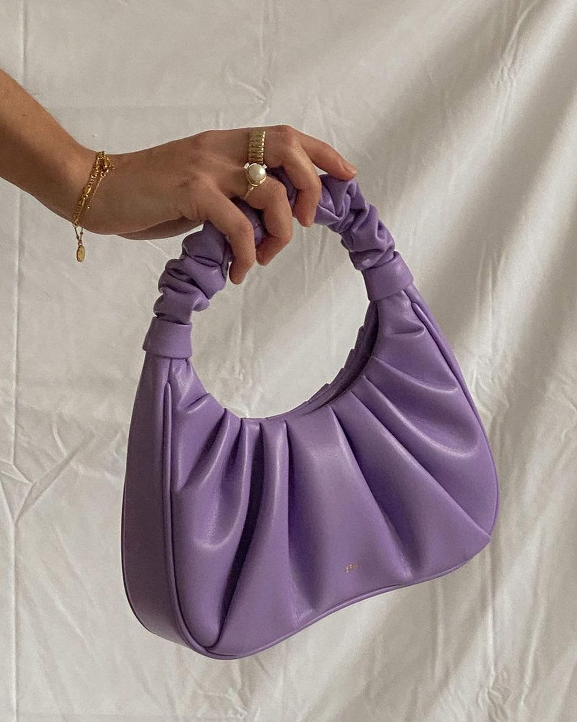JW PEI Gabbi Ruched Hobo Handbag for Women - Stylish Vegan Leather Shoulder Bag for Work, Travel & Everyday Use