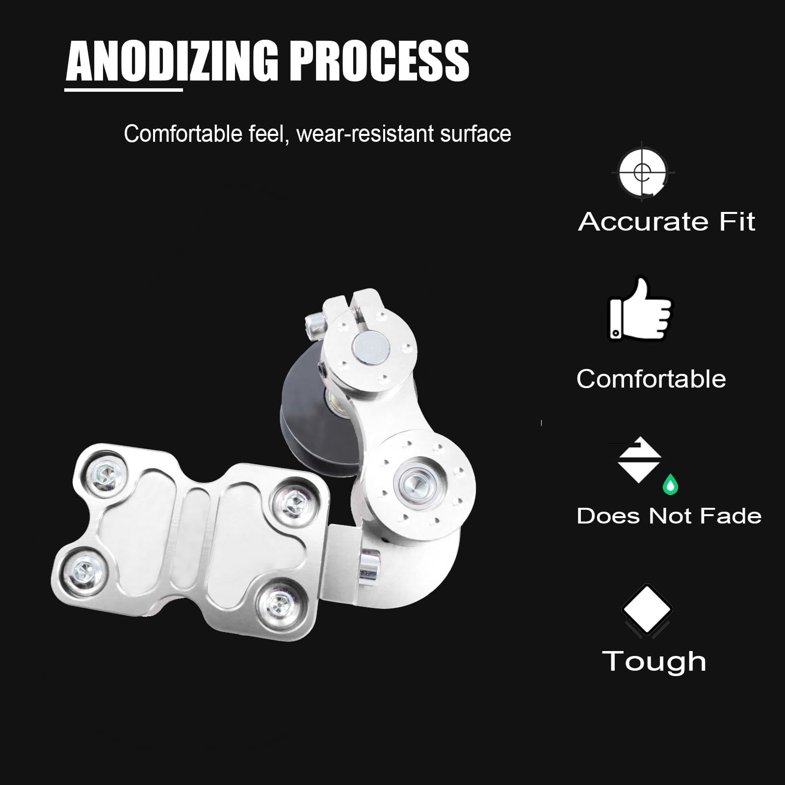 Universal CNC Motorcycle Chain Tensioner - Durable Aluminum Alloy Adjuster for ATV/Dirt Bike Maintenance