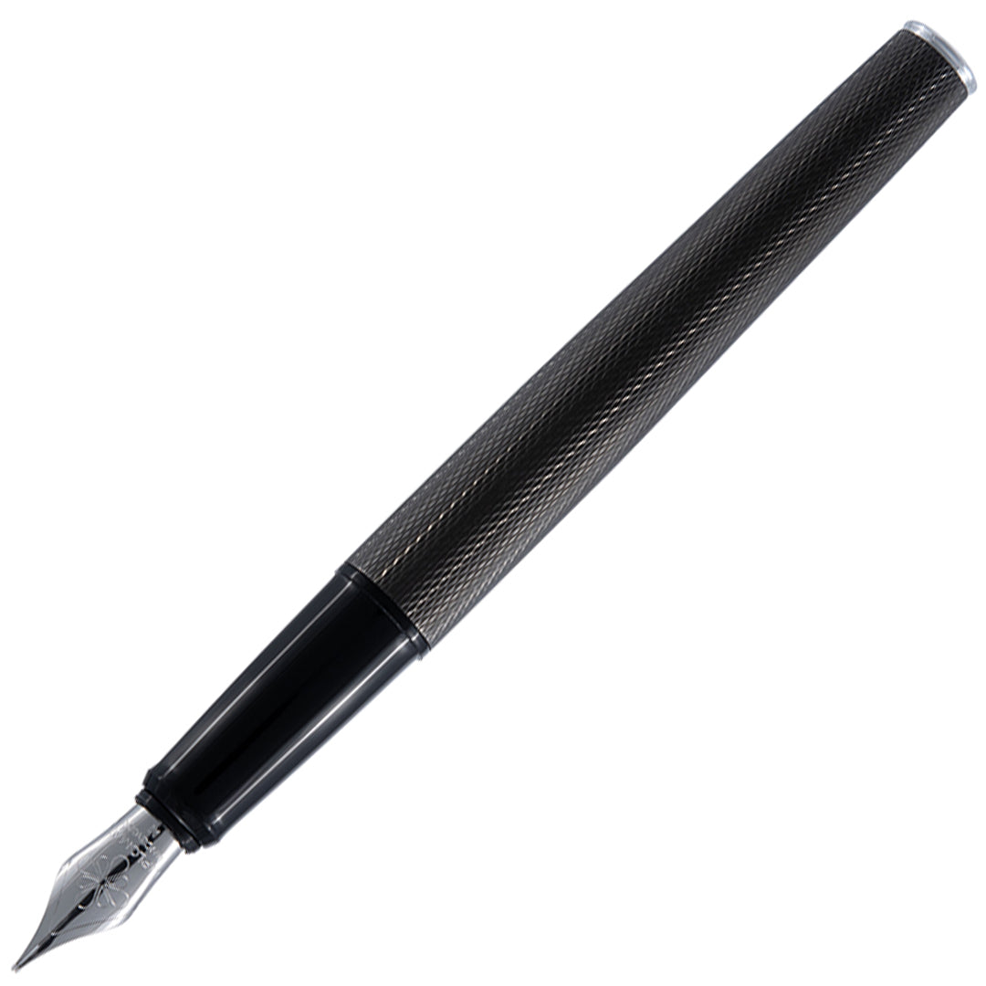Diplomat Esteem Black Barley Fountain Pen - Premium Writing Instrument for Professionals & Collectors - Perfect for Signing Documents, Journaling & Gift Giving
