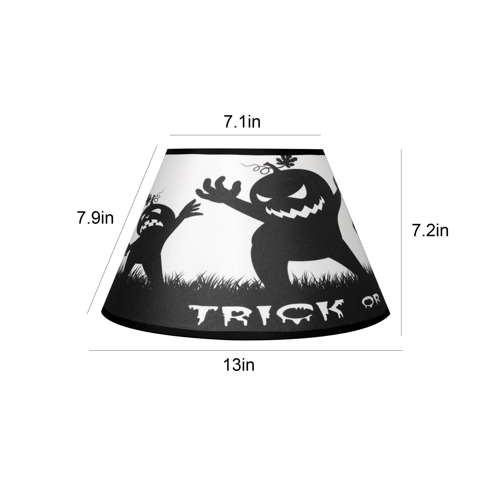 Halloween Limited Edition Round Empire Lamp Shade Set of 2 - 7x13x7.8 Inches for Spooky Home Decor | Perfect for Living Room, Bedroom & Halloween Party Decorations