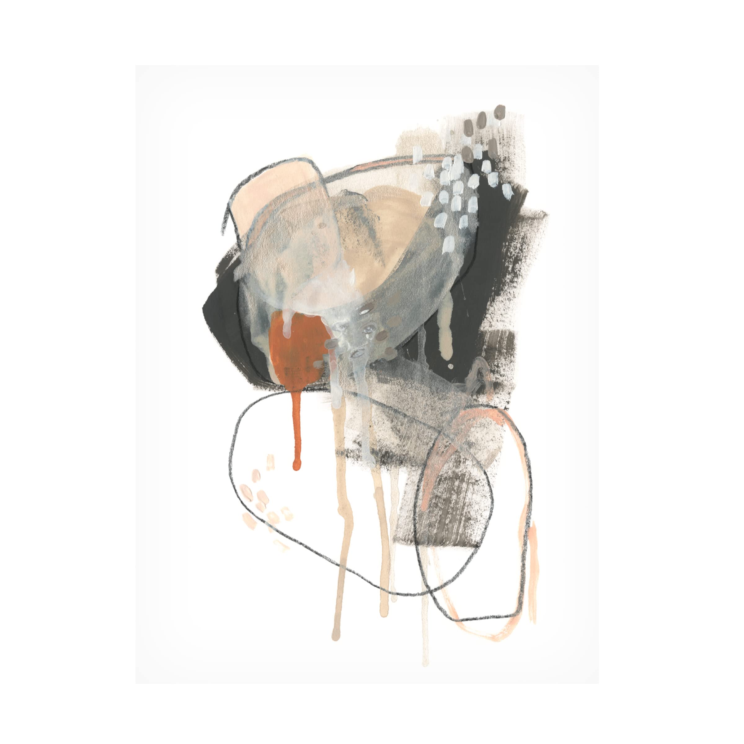 Trademark Fine Art 'Conductive II' Canvas Wall Art by June Erica Vess - Modern Abstract Painting for Living Room, Bedroom & Office Decor