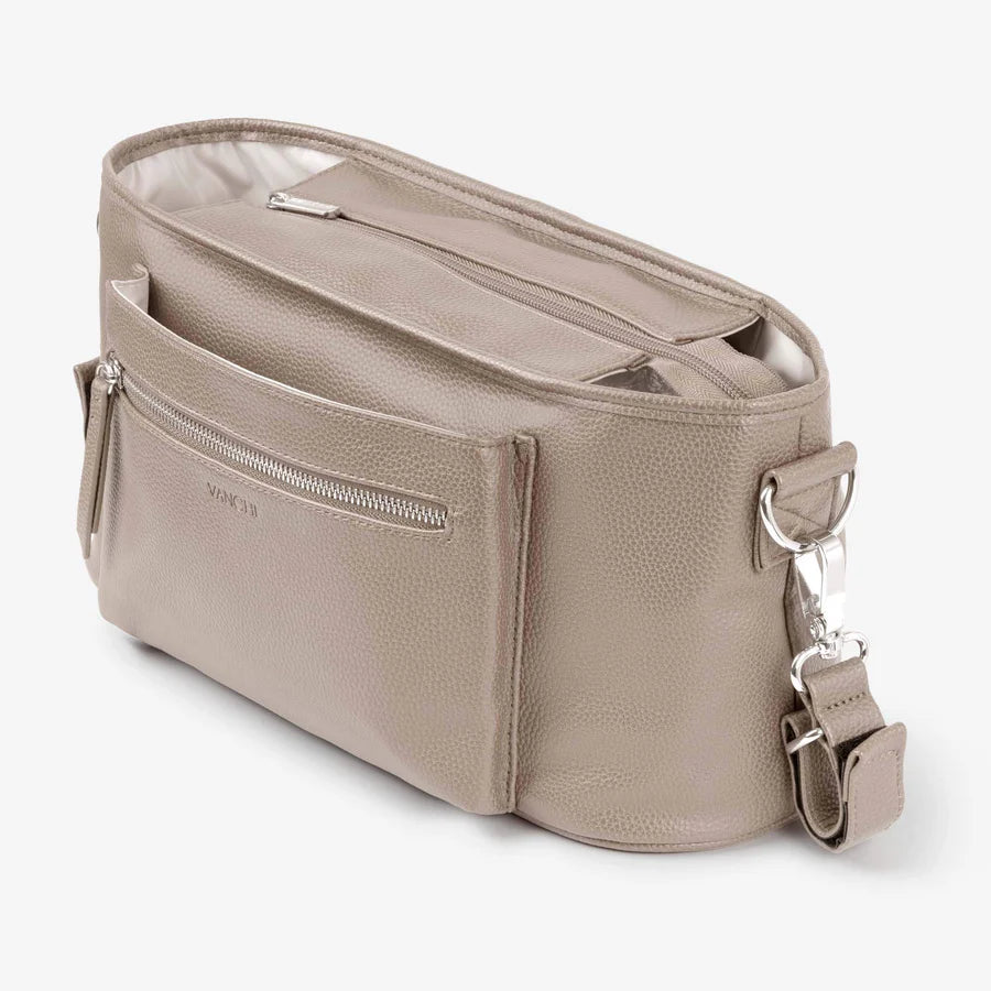 Vanchi Stroller Organizer - Premium Pram Caddy for Diapers, Toys & Essentials - Perfect for Baby Strollers, Shopping Carts & Travel Accessories