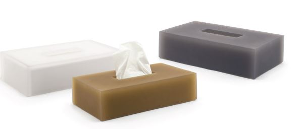 FOH Rectangle Nassau Tissue Box Cover, Set of 4 - Decorative Home & Office Tissue Holder for Living Room, Bedroom, or Bathroom