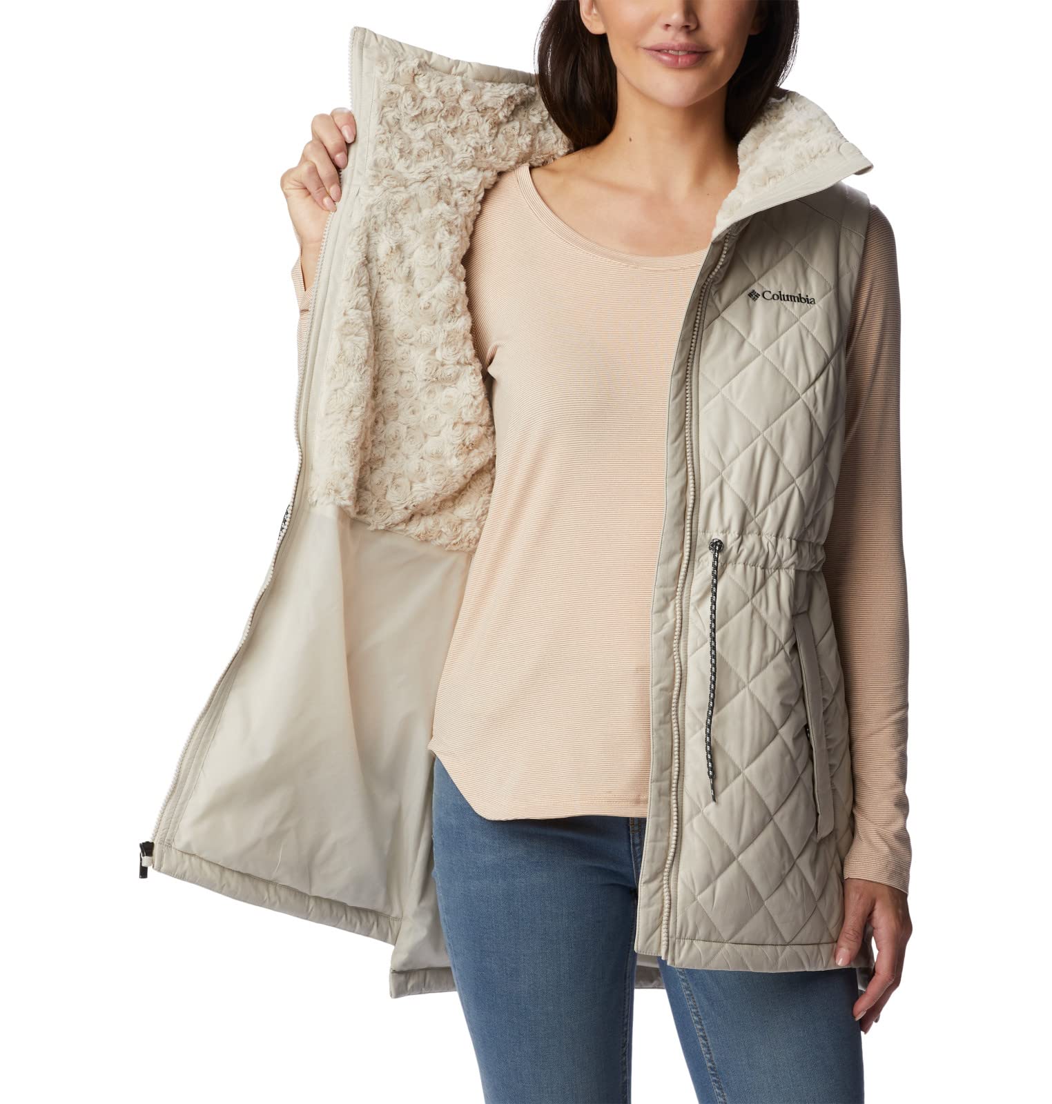 Columbia Women's Copper Crest Mid Vest - Lightweight Insulated Puffer Vest for Hiking, Running & Outdoor Activities