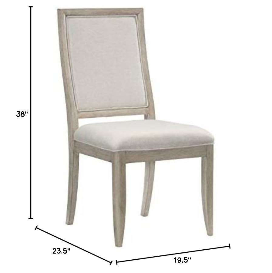 Homelegance Modern Dining Side Chairs (Set of 2) - Gray Upholstered Kitchen Chairs with Sturdy Metal Legs - Perfect for Dining Room, Kitchen Island, and Breakfast Nook
