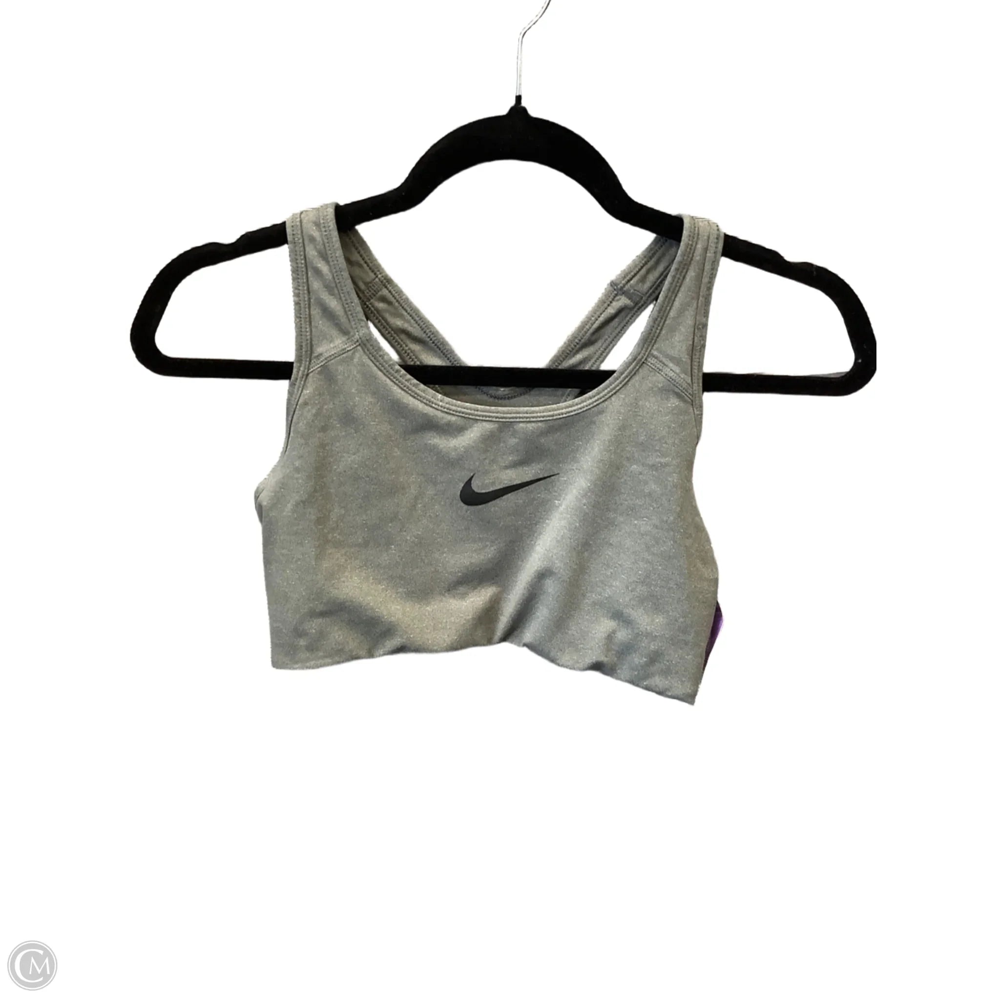 Nike Grey Athletic Sports Bra for Women - Size S - High Support Workout, Running, Yoga & Gym Fitness Apparel