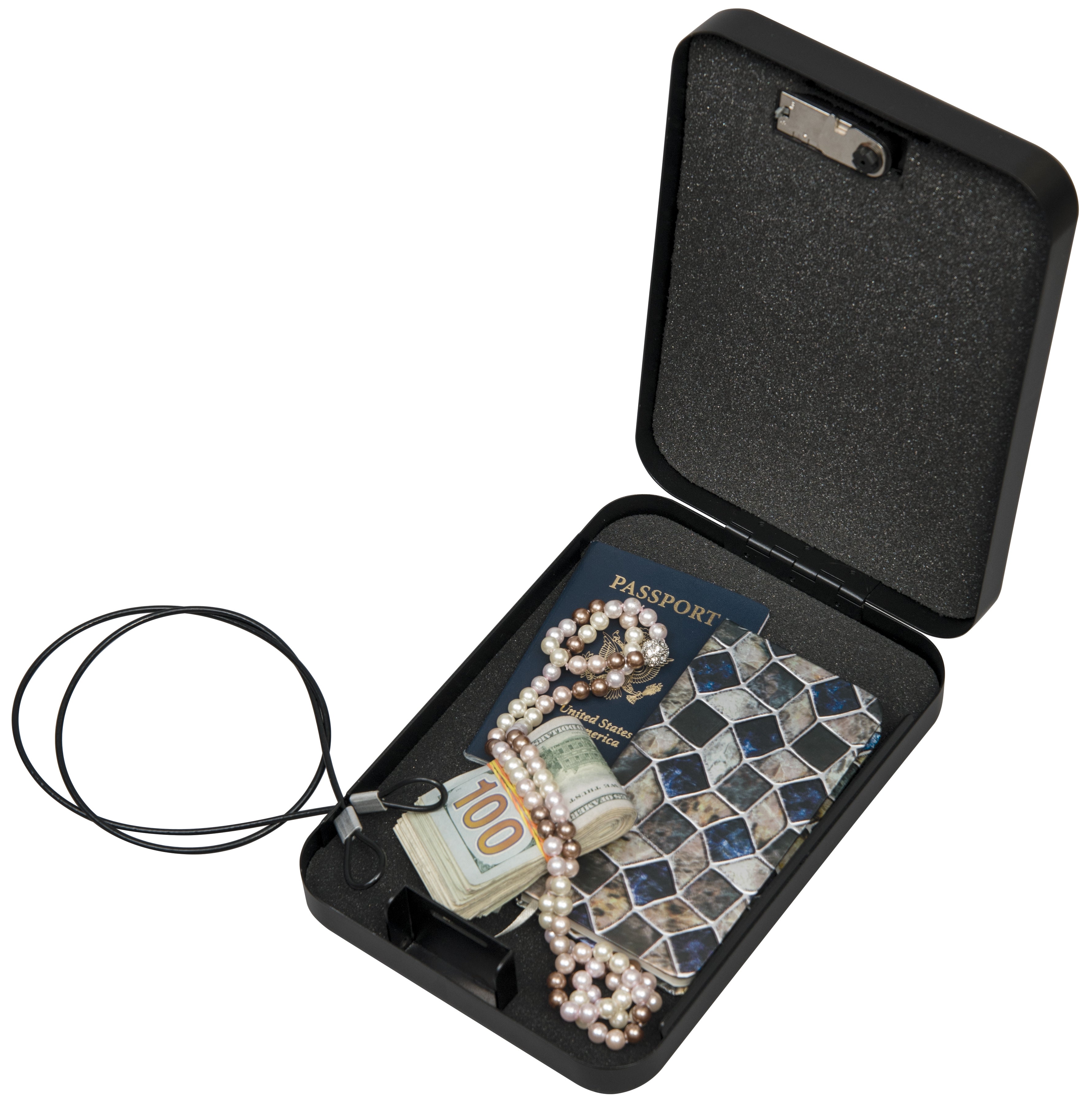 FireKing ML1007 Portable Safe - Secure Cash, Jewelry & Valuables - Home, Office & Travel Use