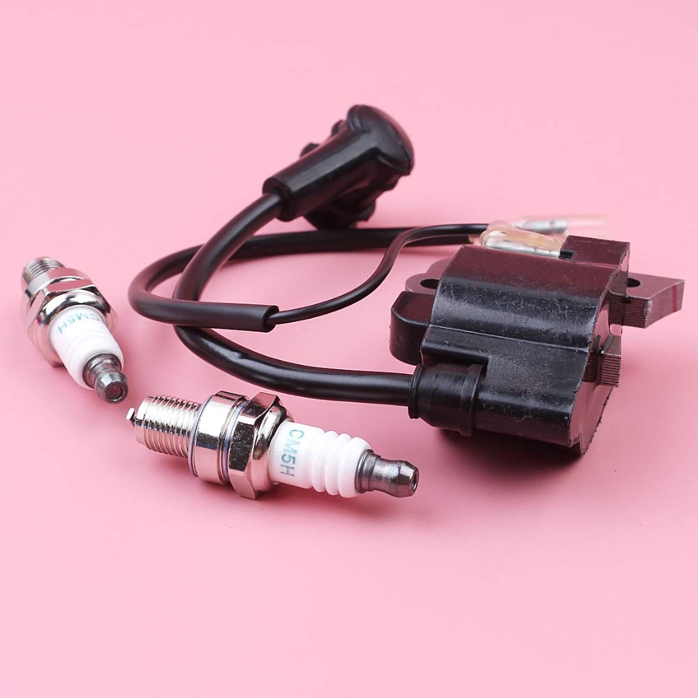 Jammas Ignition Coil Module & Spark Plug Kit Compatible with Honda GX35 UMK435 GX35 4-Stroke Engine - Perfect for Lawn Mower, Generator & Small Engine Repair | Durable Replacement Parts