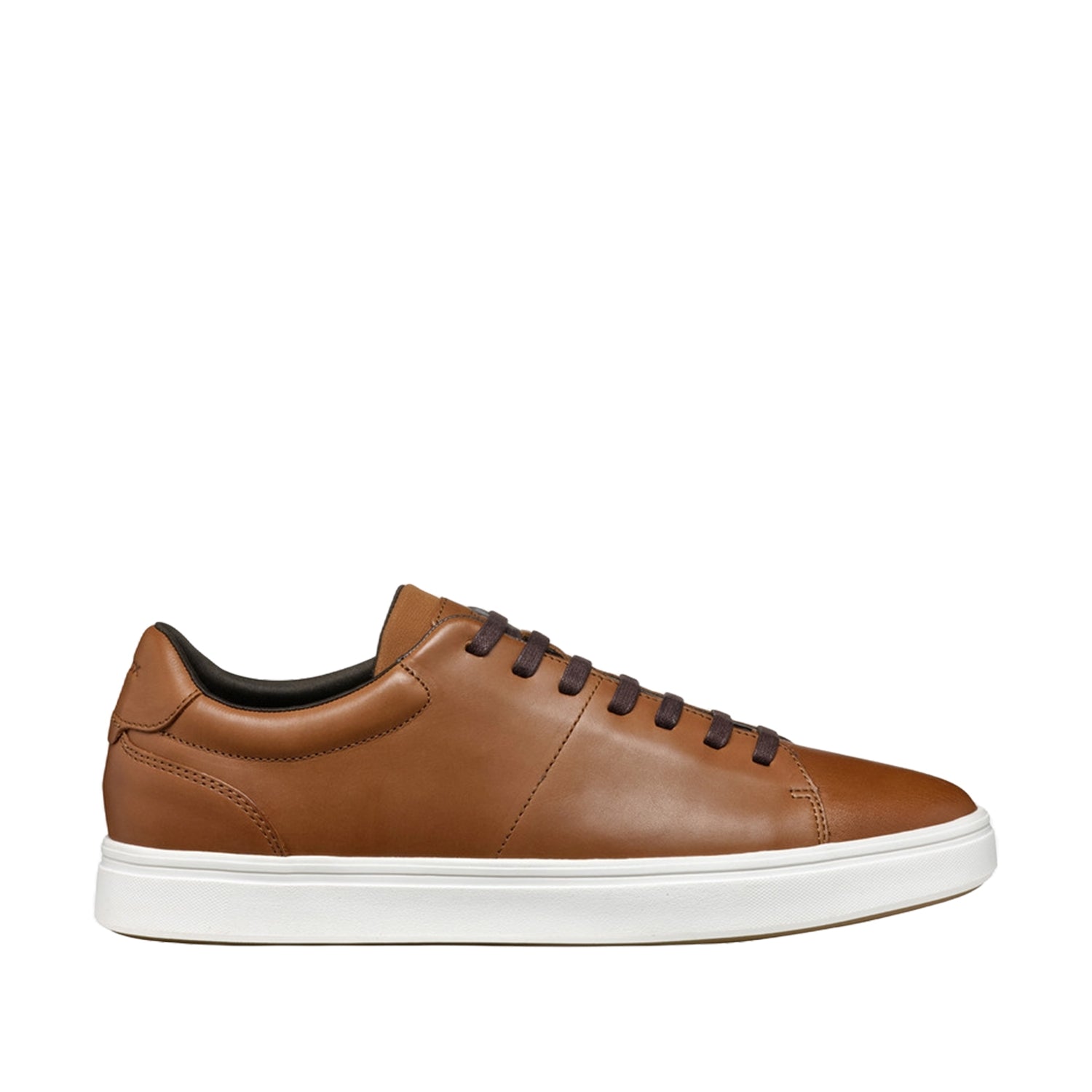 Geox Men's Baltmoore Leather Loafers in Cognac Brown - Comfortable Slip-On Dress Shoes for Business & Casual Wear