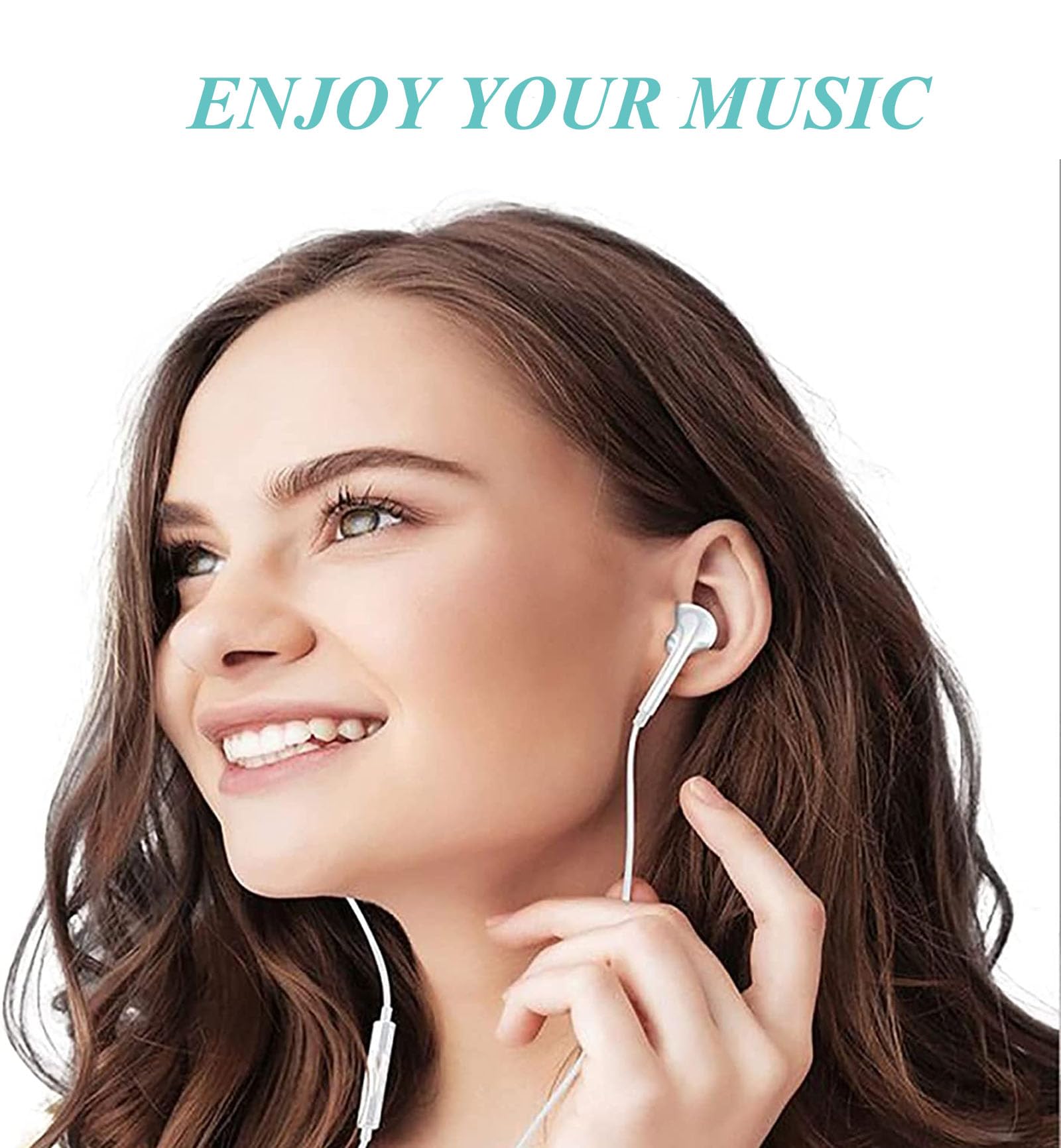 Apple MFi Certified Lightning Earbuds for iPhone 14/13/12/11/Pro Max/X/XS/XR/8/7 Plus - Noise Isolating In-Ear Headphones with Built-in Mic (White) | Perfect for Workouts, Commuting & Hands-Free Calls