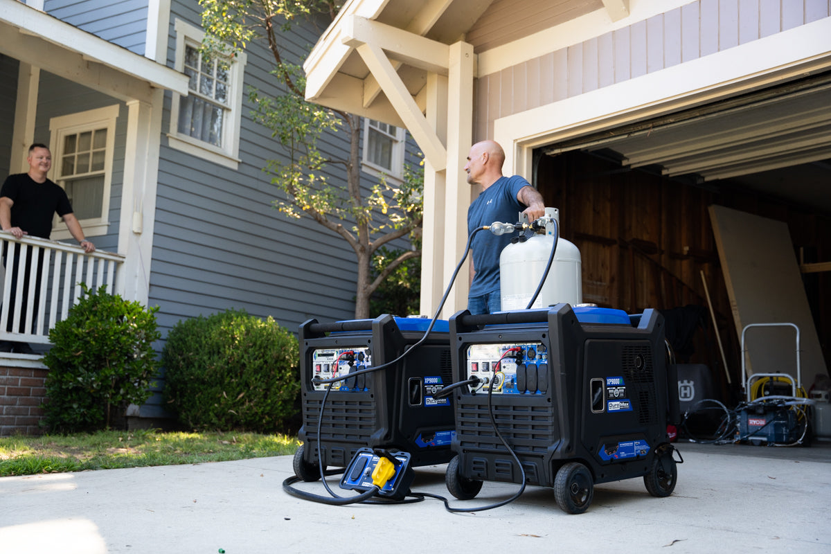 9,000 Watt Dual Fuel Portable Inverter Generator with CO Alert - Reliable Backup Power for Home, Camping & Emergency Use