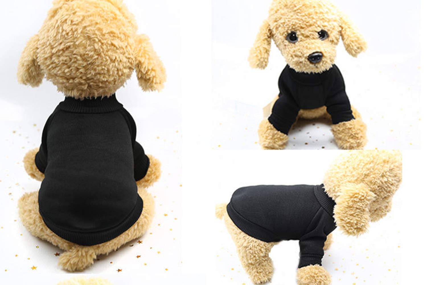 Warm Fleece Pet Sweater for Dogs and Cats - Cozy Winter Dog Jumper & Cat Clothing - Perfect for Puppy Outfits and Indoor/Outdoor Winter Adventures