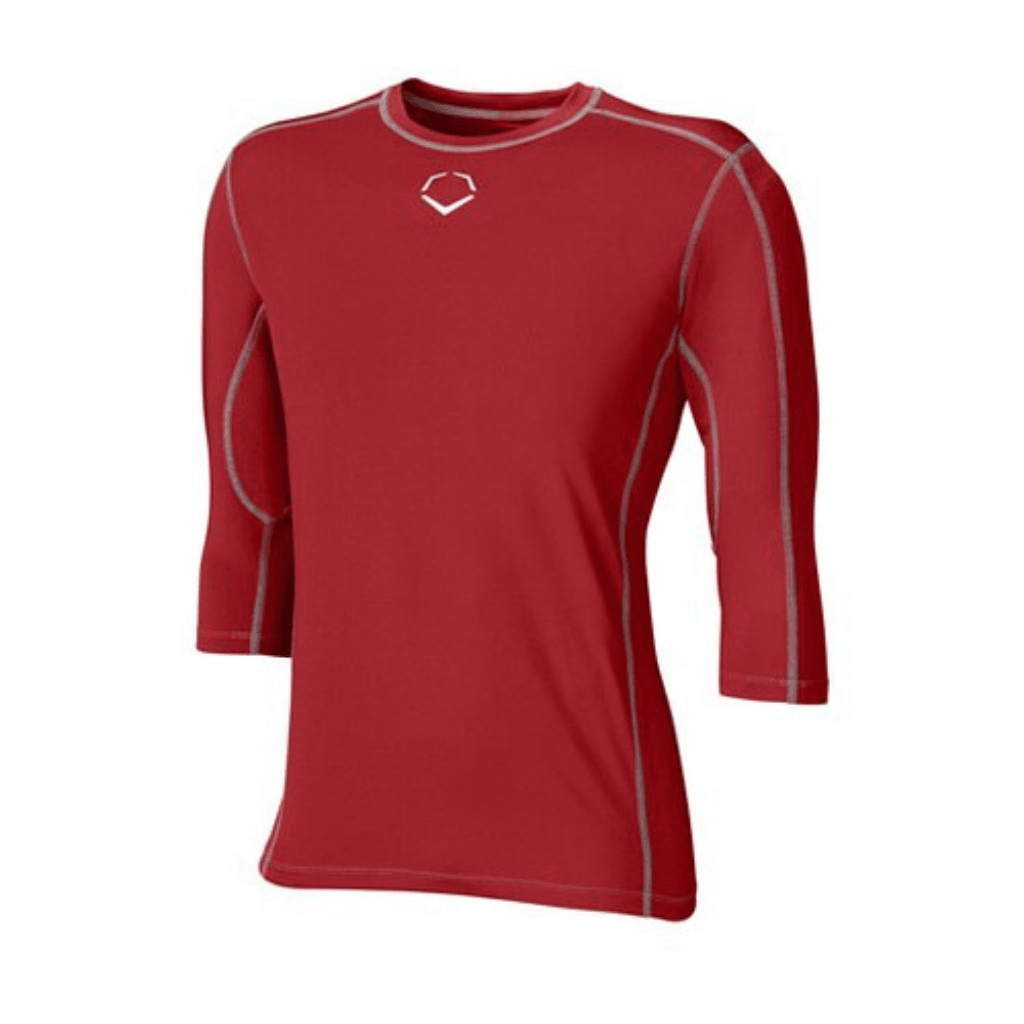 EvoShield Youth 3/4 Sleeve WTV Sleeve Shirt - Baseball & Softball Protective Gear for Kids