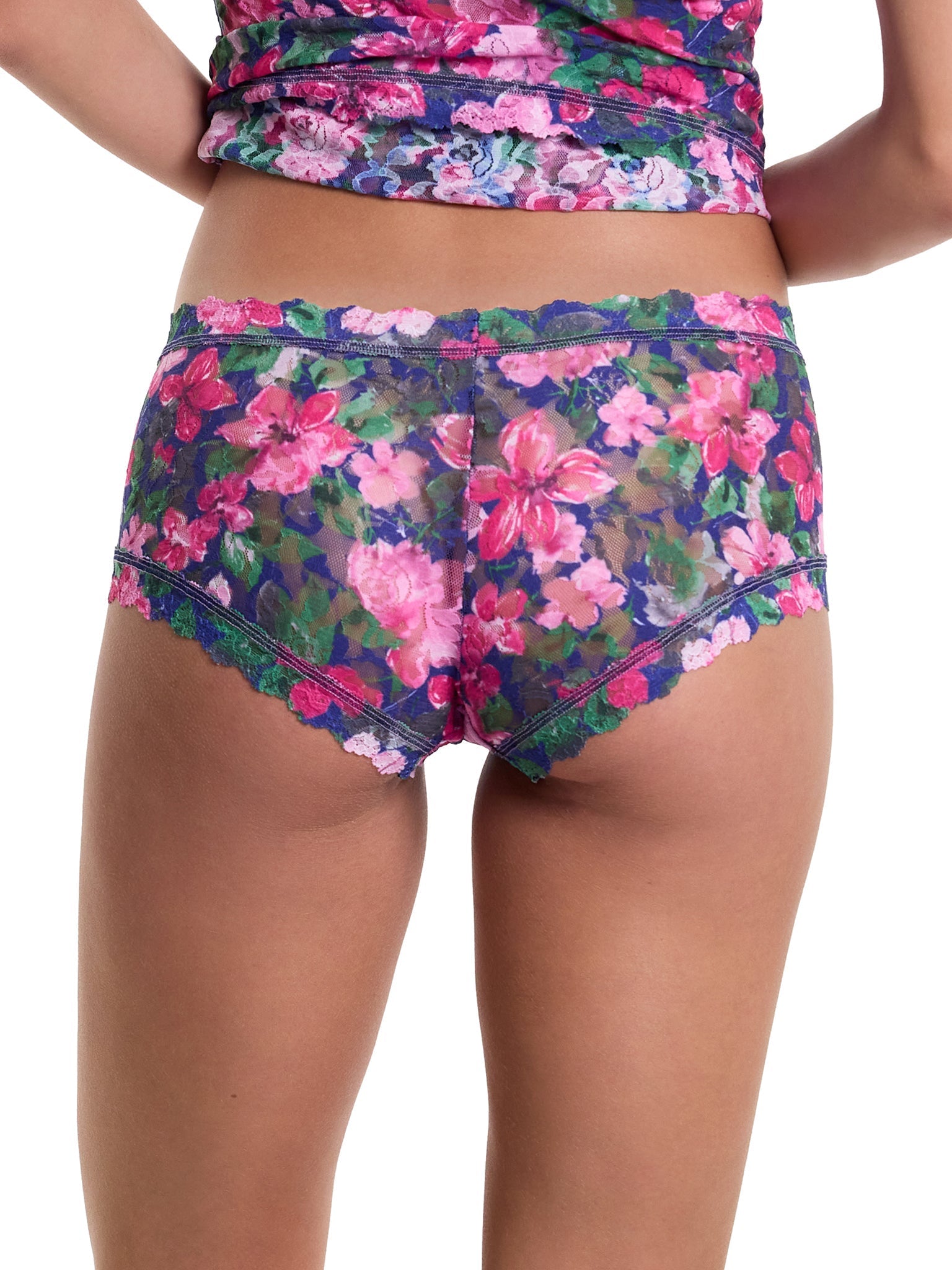 Printed Signature Lace® Boyshorts - Comfortable Women's Underwear for Everyday Wear | Perfect for Sleep, Lounge & Casual Outfits