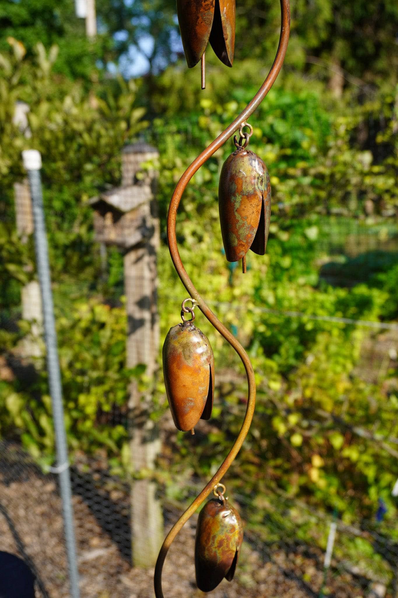 Bell Spiral Wind Chime - Outdoor Garden Decor, Soothing Wind Chimes for Patio, Porch & Backyard - Relaxing Melodic Sounds for Meditation & Stress Relief