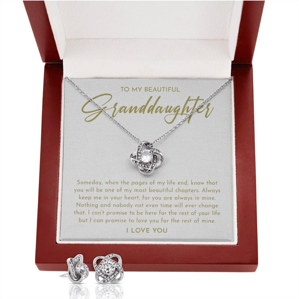 Personalized Granddaughter Necklace - Heartfelt Gift from Grandparents, Birthday Jewelry for Granddaughters - Perfect for Birthdays, Graduation & Special Occasions