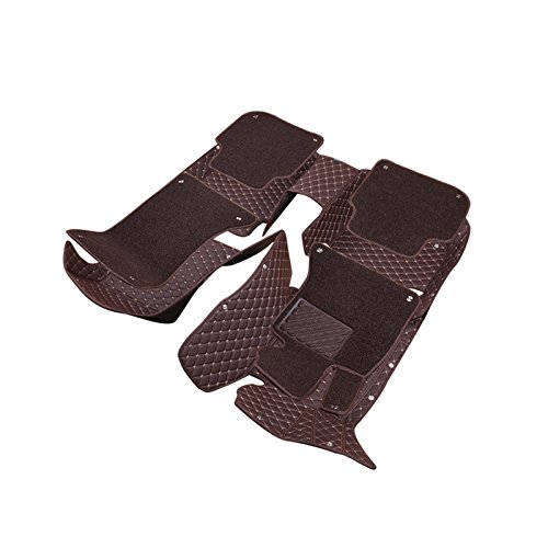 Premium Custom Car Floor Mats for Honda CRV 2012-2016 - Double Layer All Weather Floor Liners, Heavy Duty Full Coverage Floor Carpets (Coffee Brown) - Perfect for Daily Commute, Road Trips & Extreme Weather Protection