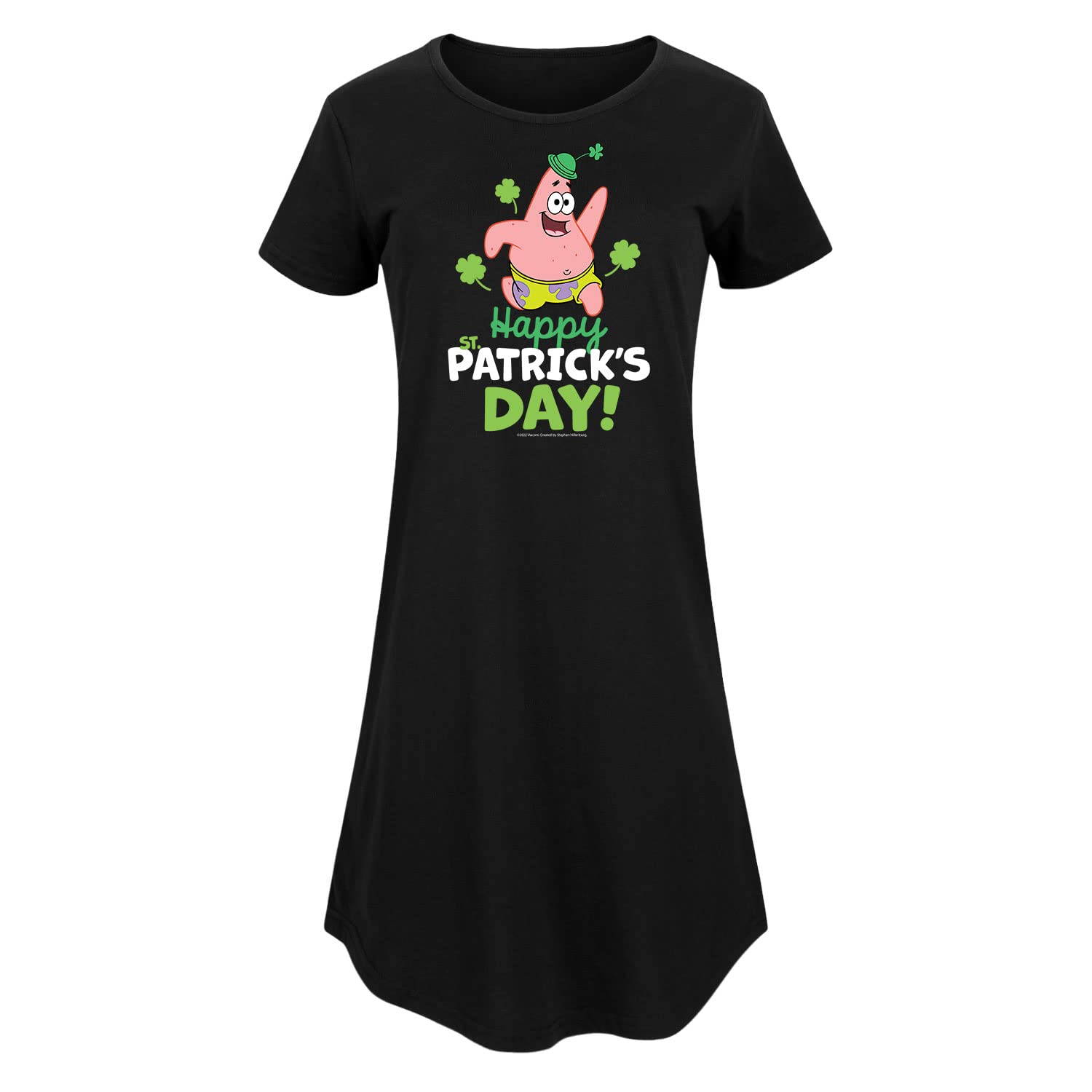 Spongebob SquarePants St. Patrick's Day Women's Dress - Hybrid Apparel Green Cartoon Character Costume for Cosplay, Themed Parties & Holiday Celebrations