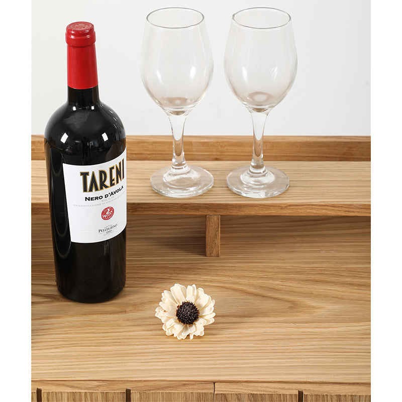 ZANE 150cm Sideboard Buffet Cabinet - Natural Oak Wood TV Stand with Storage for Living Room, Dining Room & Entryway