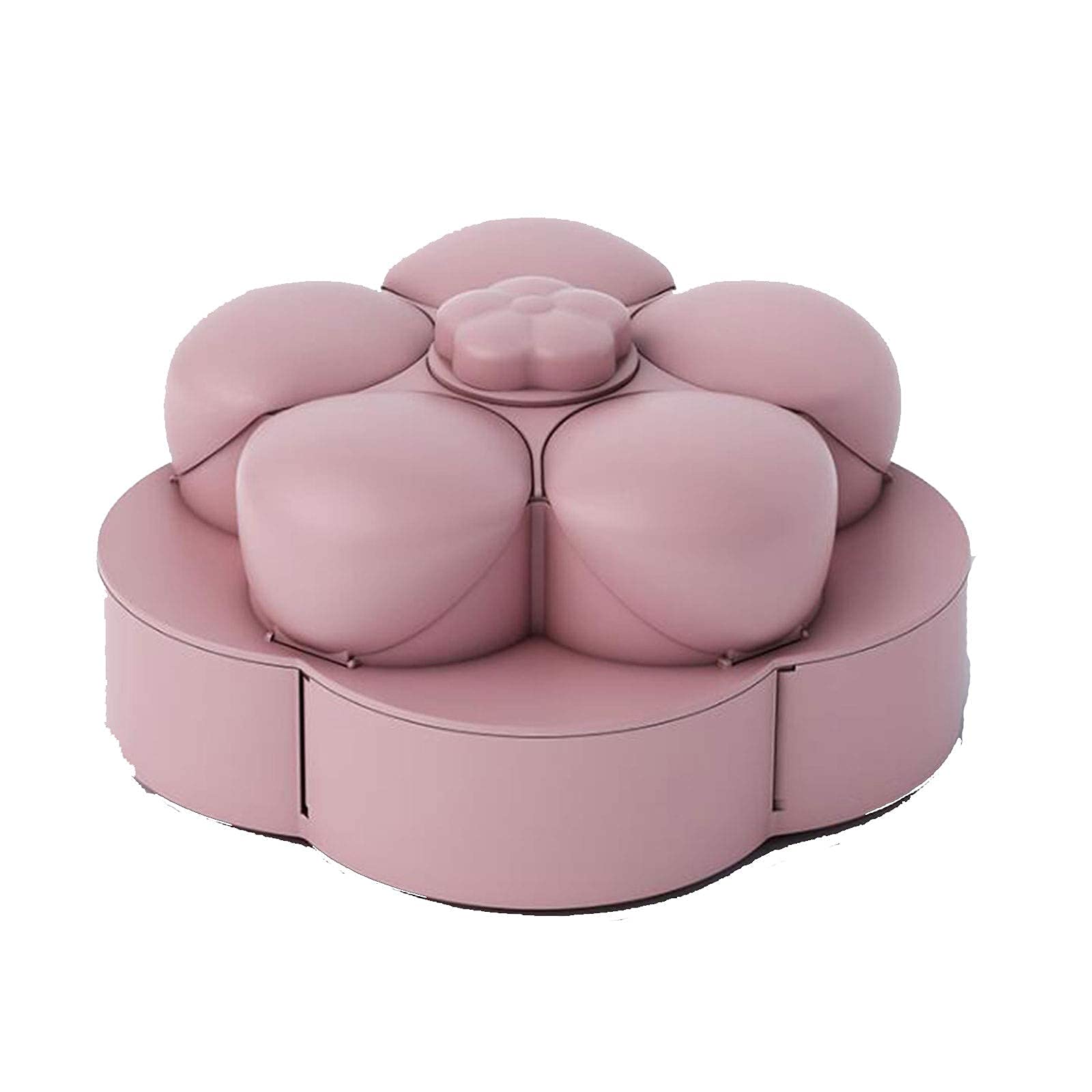 YYAI-HHJU 10-Compartment Flower-Shaped Snack Storage Box with Lid - Airtight Food Container for Nuts, Candy, Dried Fruits, and More - Perfect for Parties, Picnics, and Kitchen Organization