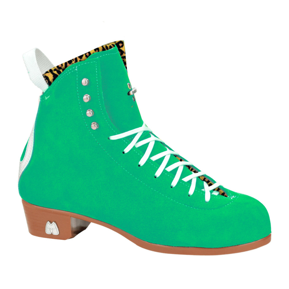 Moxi Jack Quad Skate Boot Custom Apple Green - Premium Roller Skates for Women & Men - Perfect for Artistic Skating, Roller Derby & Outdoor Fun