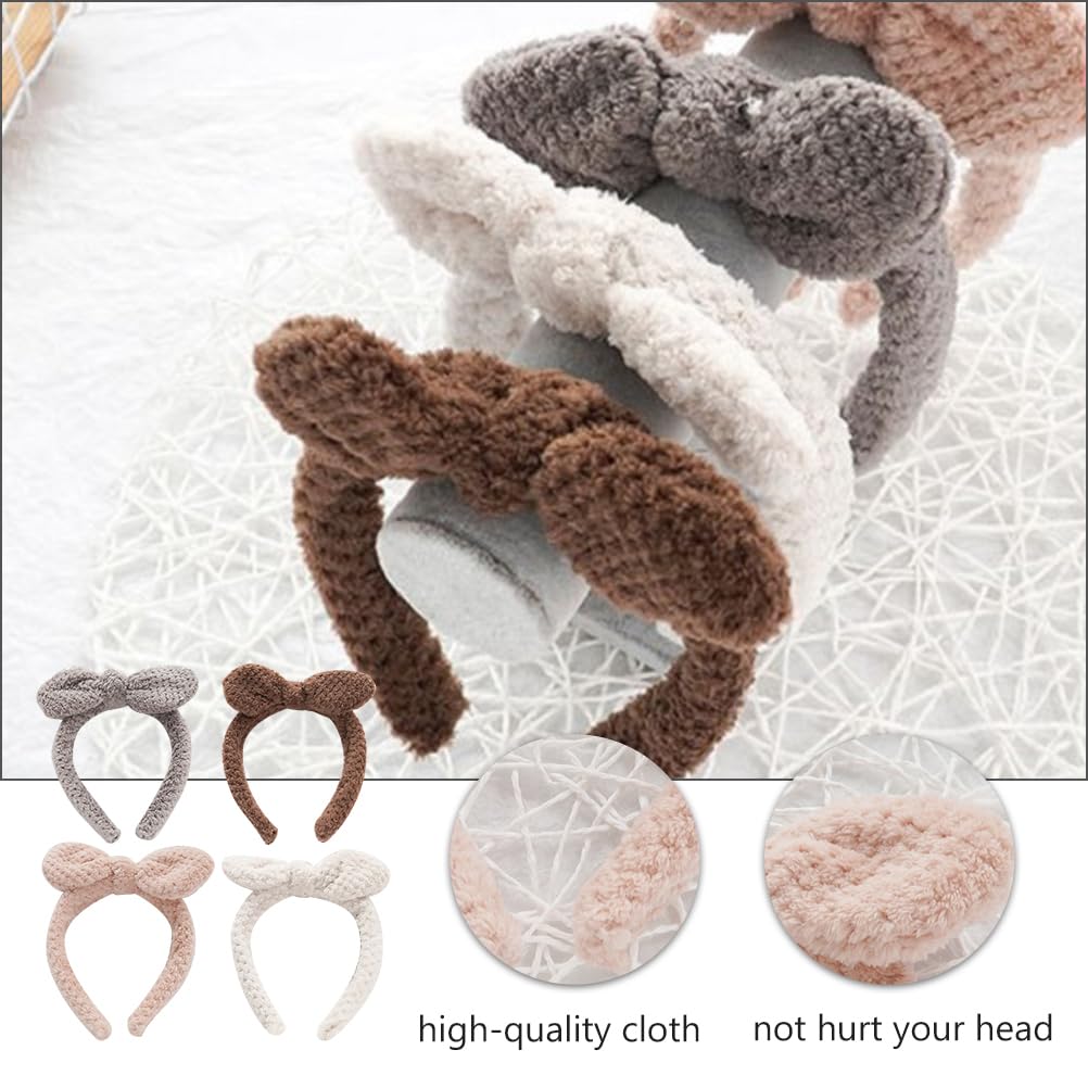 5Pcs Soft Terry Cloth Headbands for Women & Girls - Elastic SPA Facial Head Wrap for Washing Face, Makeup Removal & Skincare | Perfect for Spa, Beauty Routine & Relaxation at Home