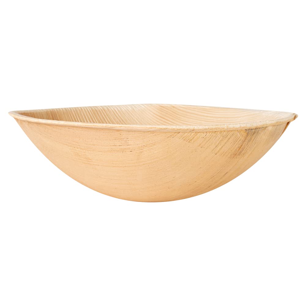 Restaurantware Midori 20oz Large Square Palm Leaf Bowls - 100-Pack Microwave & Freezer Safe Sustainable Areca Palm Bowls for Soup, Salad, Hot & Cold Foods - Perfect for Restaurants, Catering & Eco-Friendly Parties