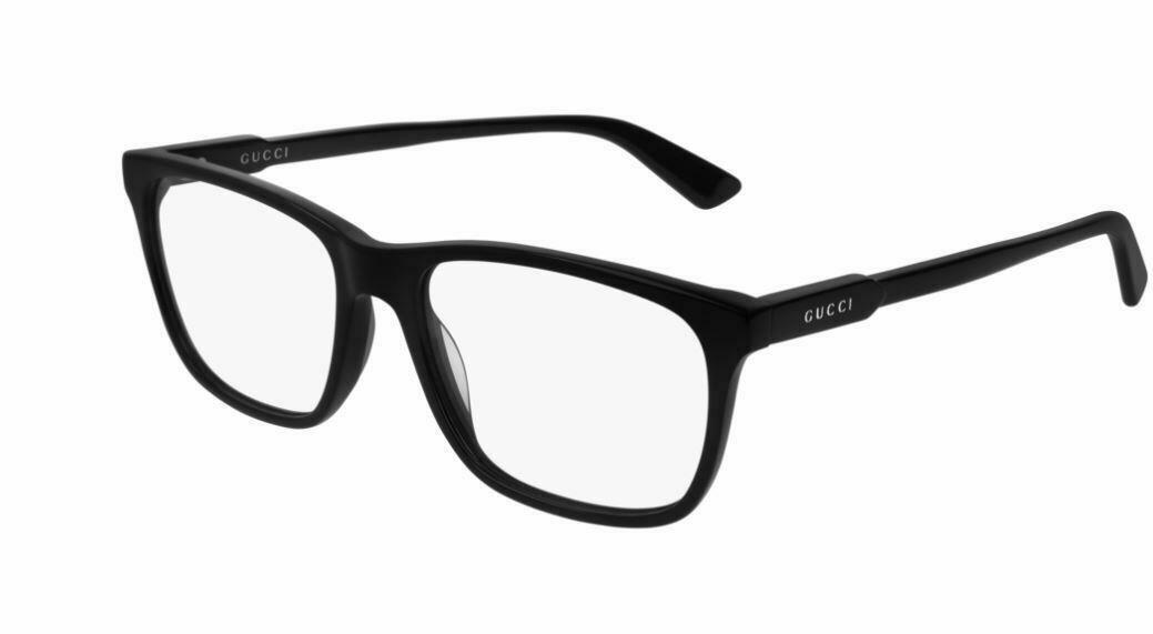 Gucci GG 0490O 006 Black Acetate Square Sunglasses for Men & Women - UV Protection, Fashion Eyewear for Driving, Travel & Everyday Wear